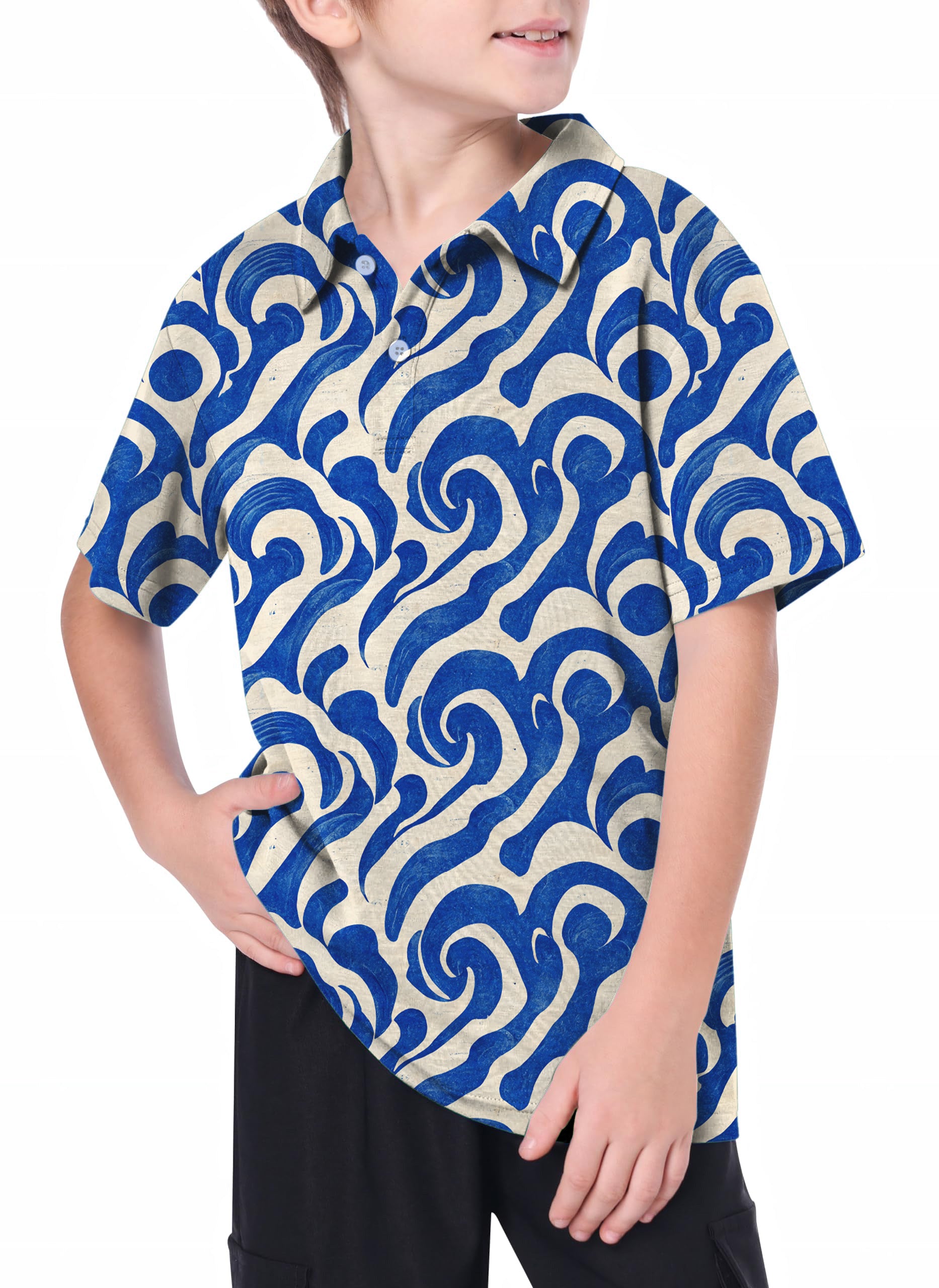 Youth Blue Harmony Golf Polo