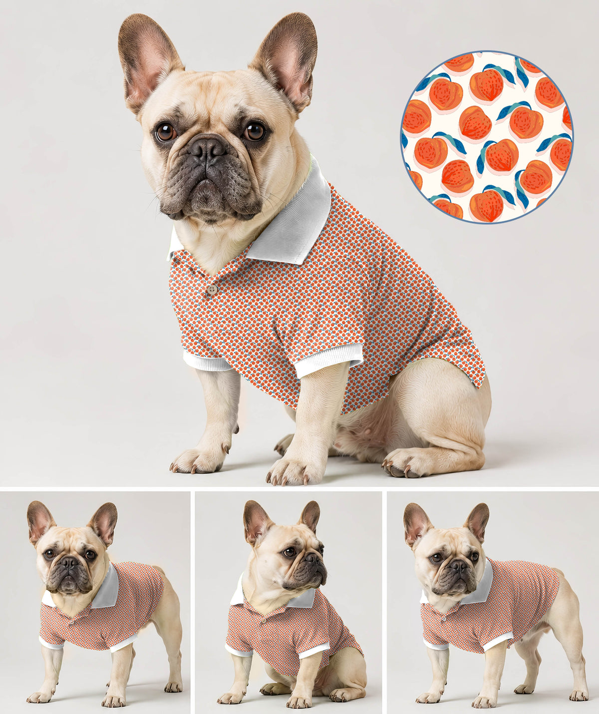 Dog's momo peach Golf Polo