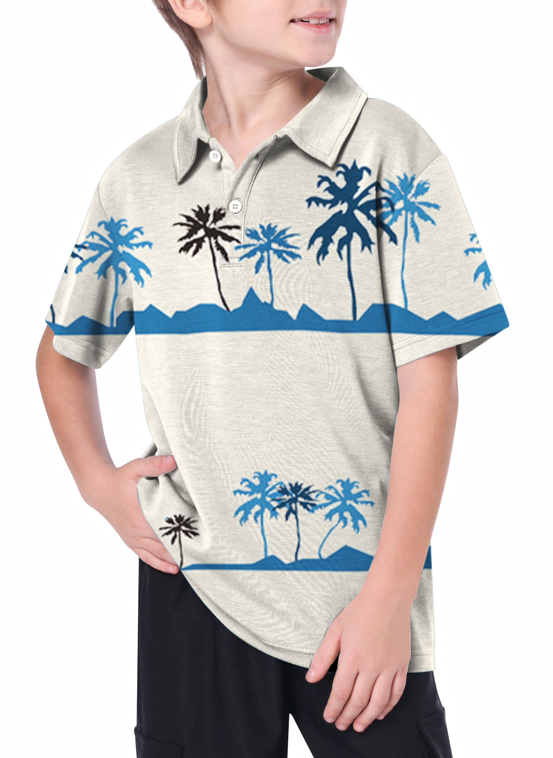 Youth palm tree Golf Polo