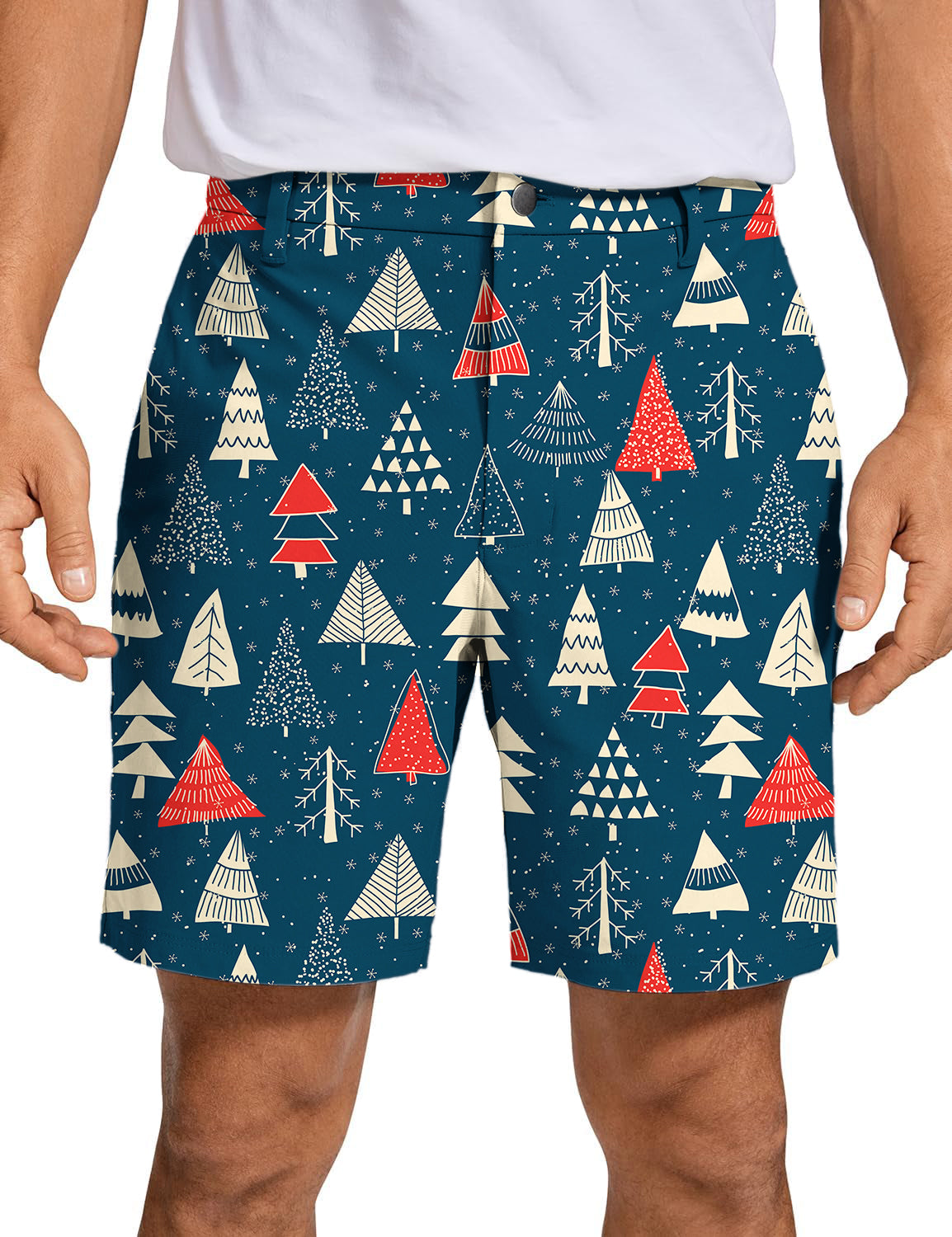 Men's Christmas Tree Golf Shorts