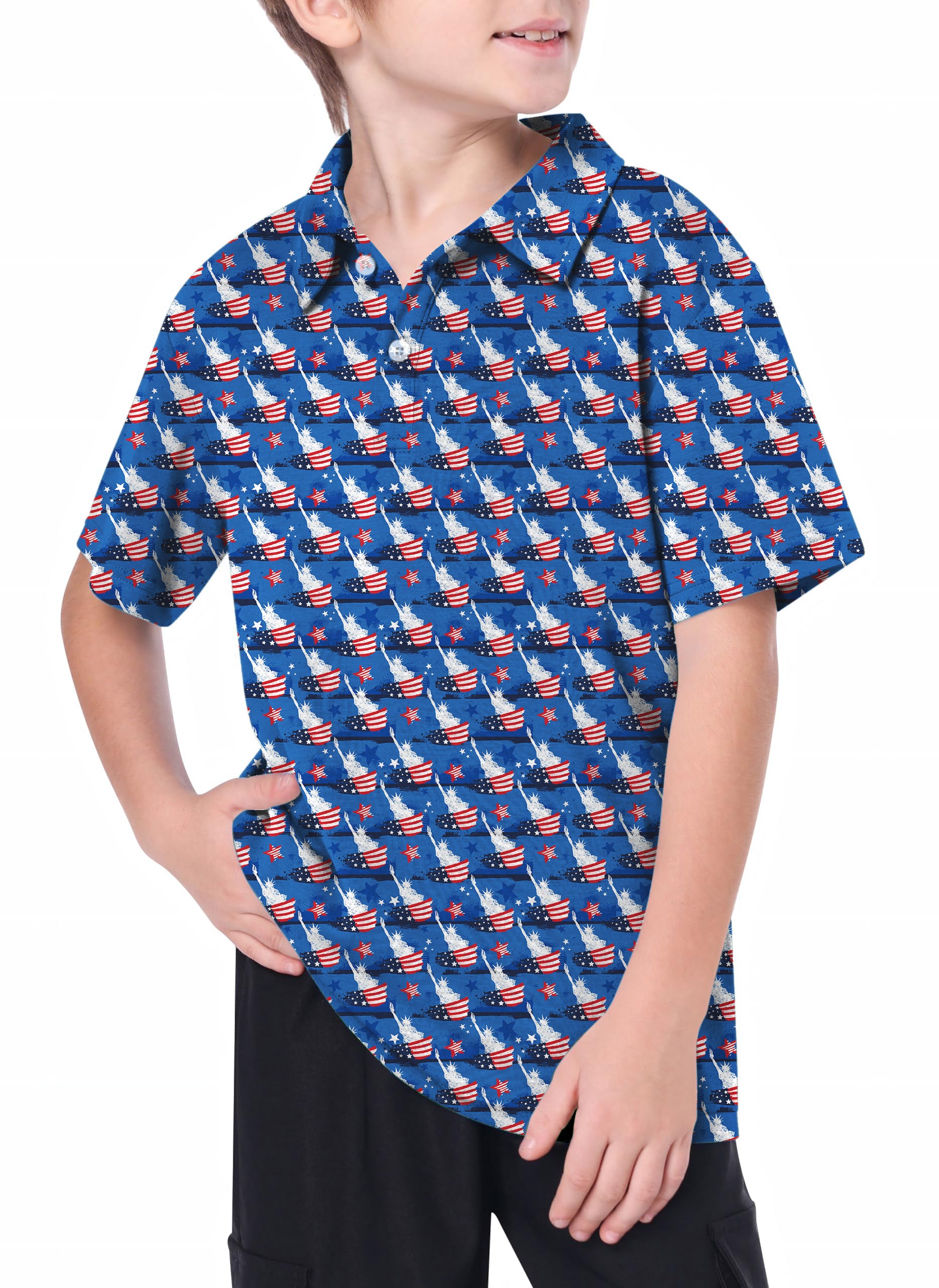 Youth The Statue of Liberty Golf Polo