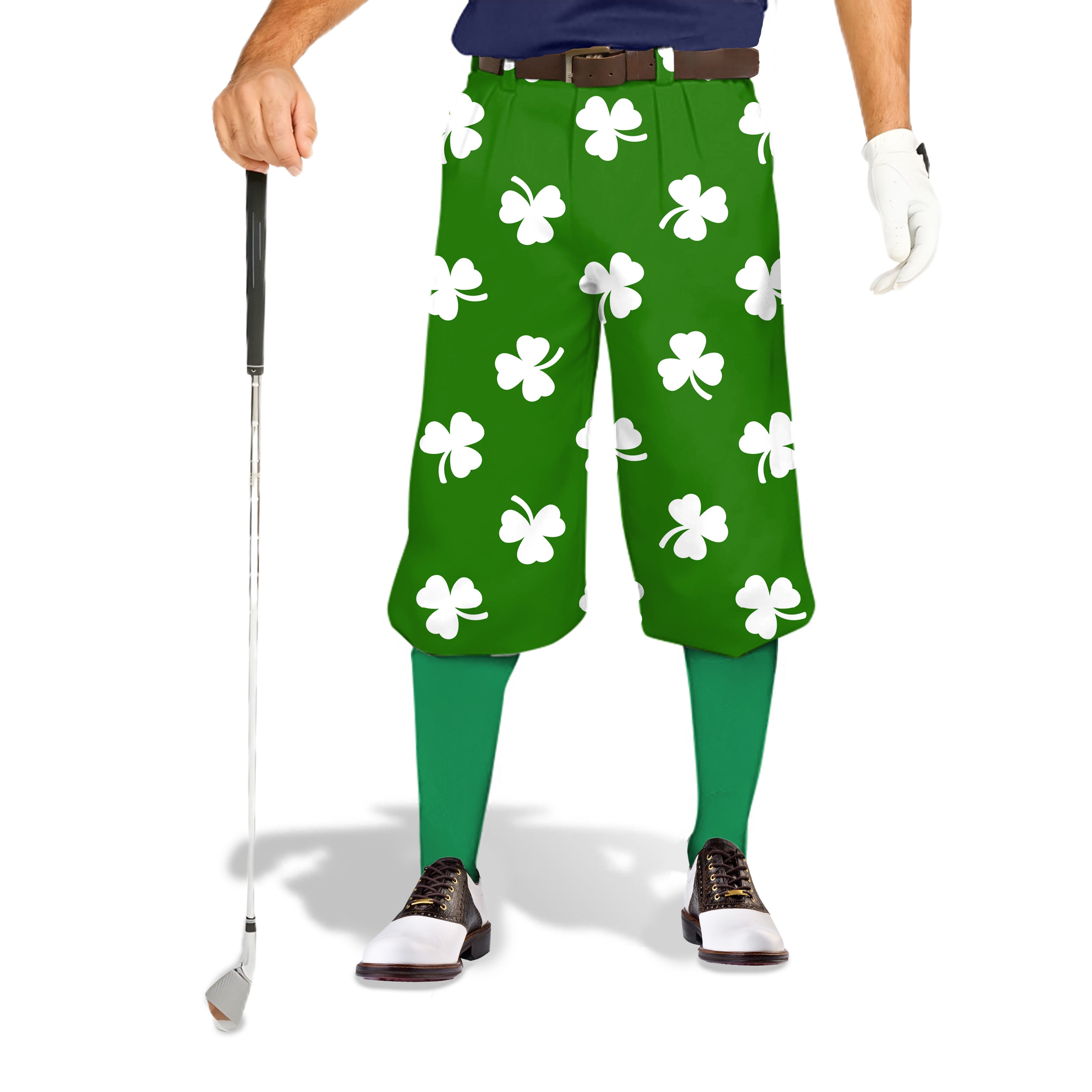 Leaf clover St. Patrick's Day-Men's Golf Knickers Pants