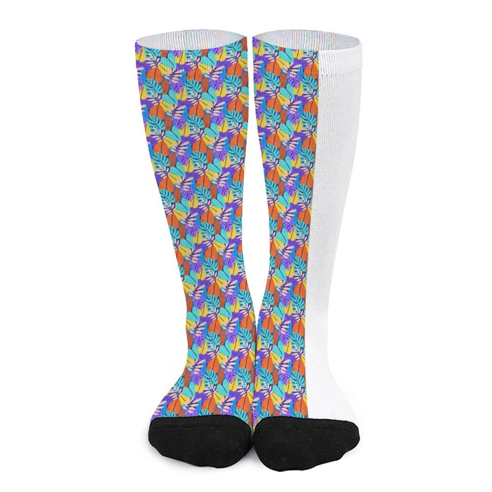 Tropical palm leaves Prined socks Gifts for Men Women