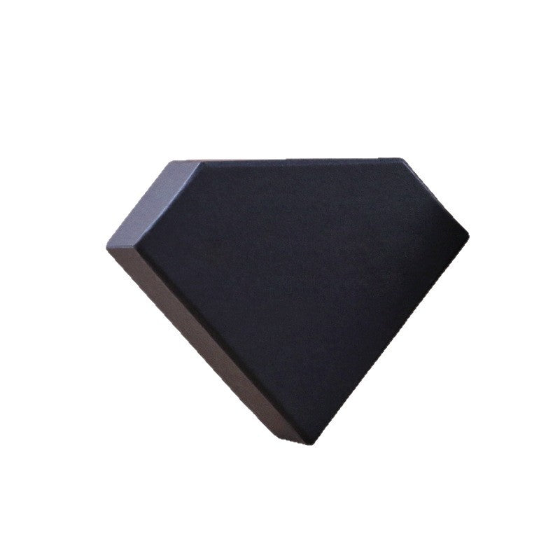 Black diamond-shaped personalized golf ball gift box for 3pcs with golf tees