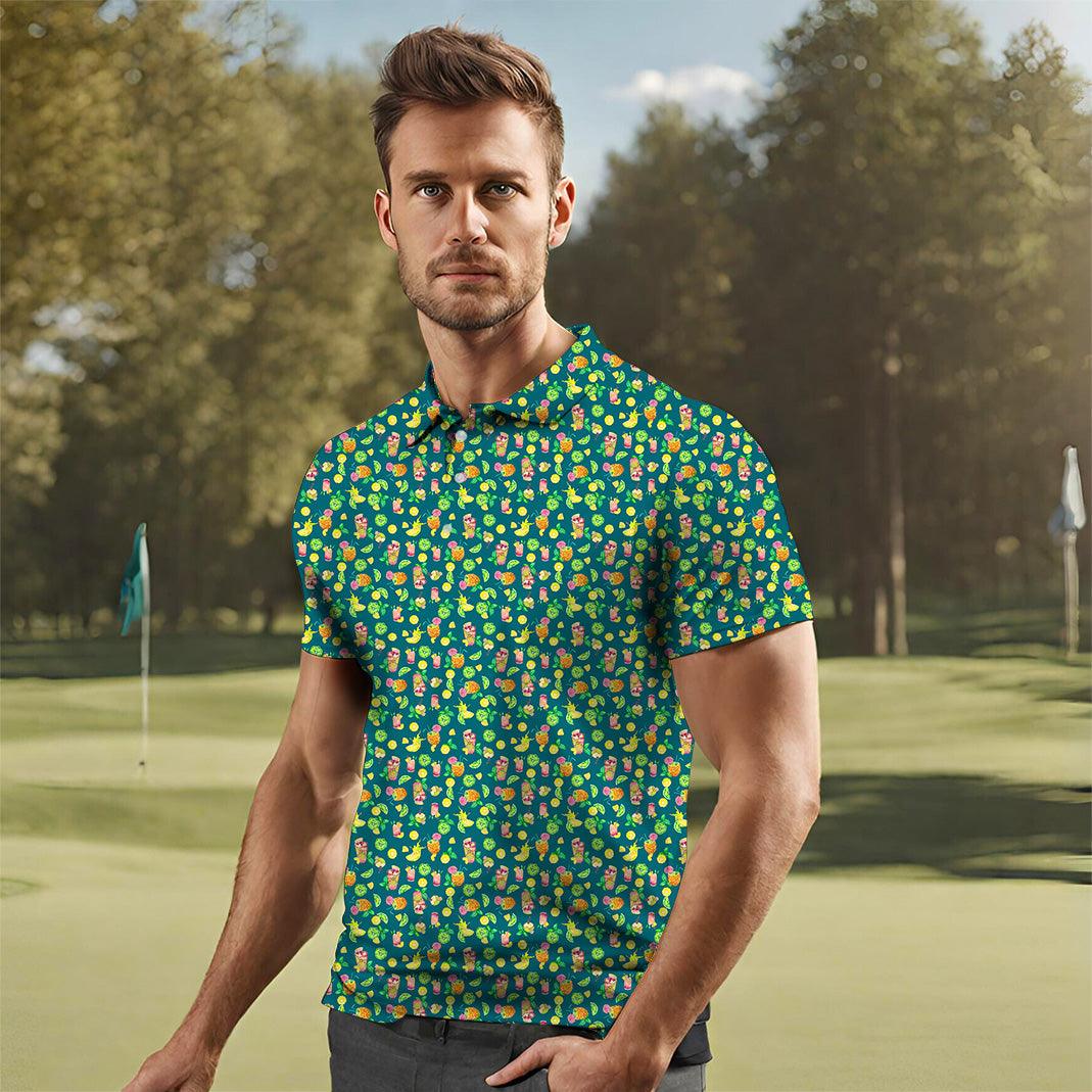 Tropical Paradise Men's golf polo