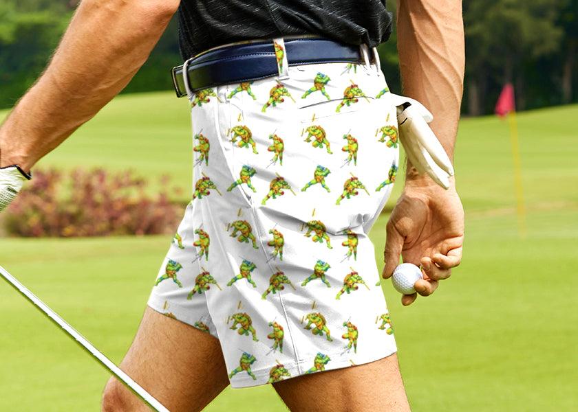 Men TMNT COWABUNGA CLASSIC 8-BIT Golf Shorts