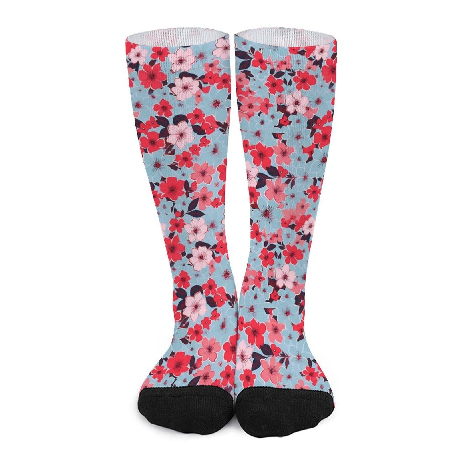Tropical flowers Prined socks Gifts for Men Women