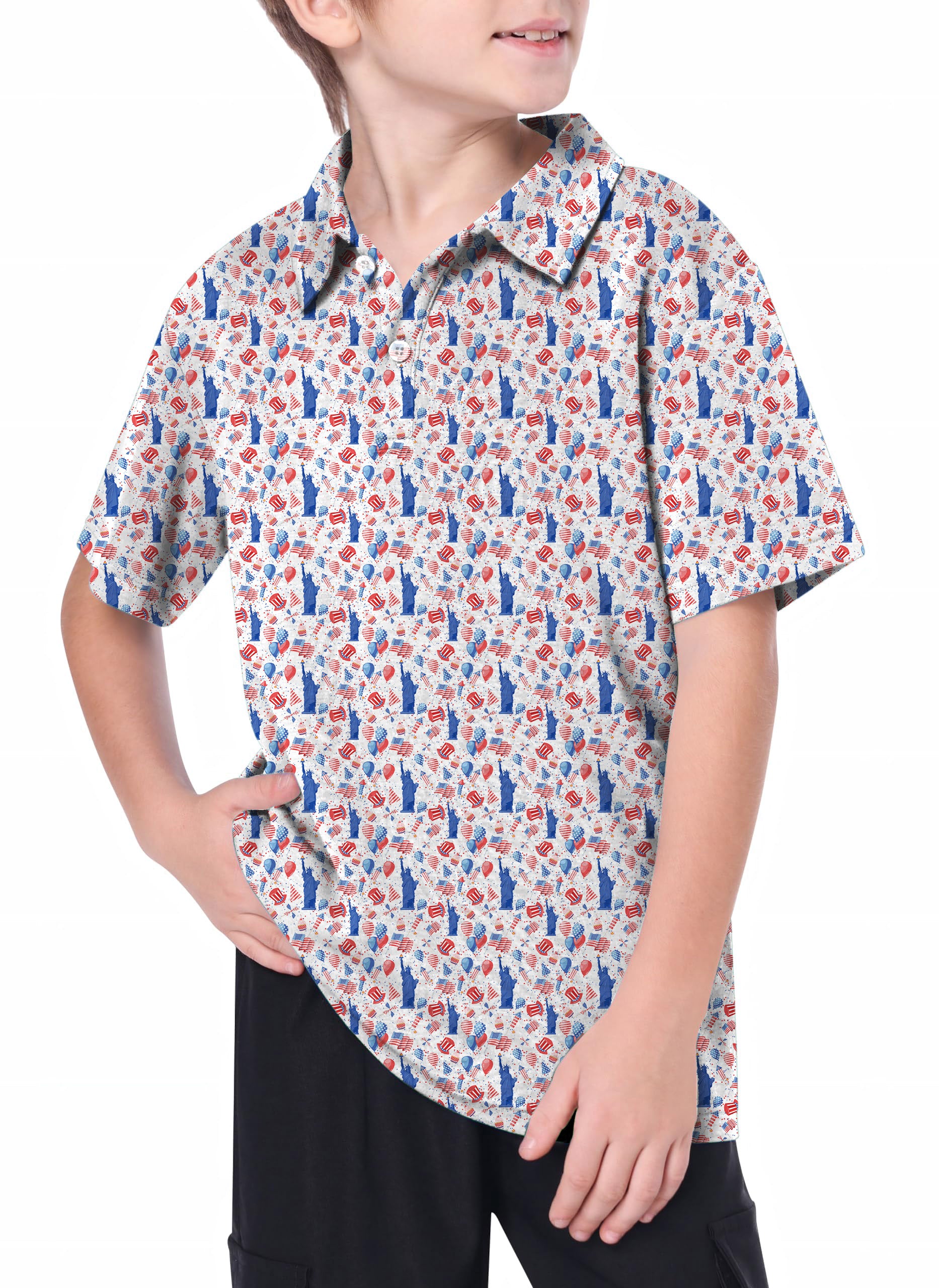 Youth American national symbols Golf Polo