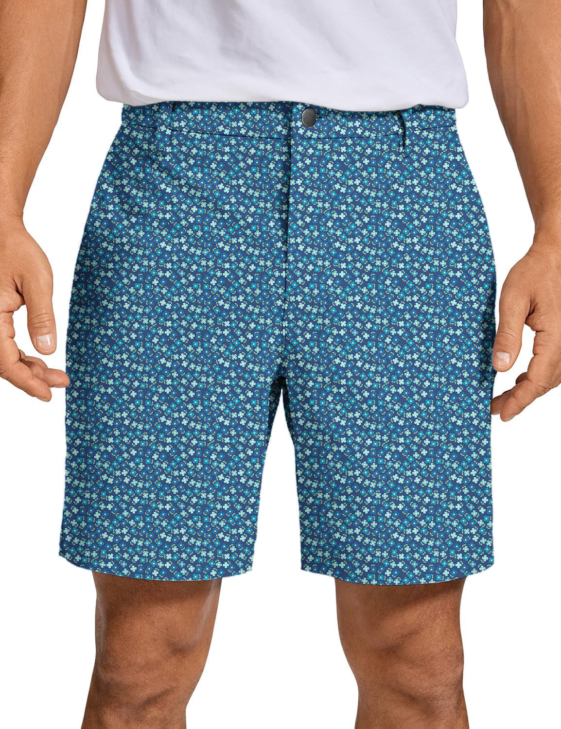 Men's Navy blue Clover Golf Shorts