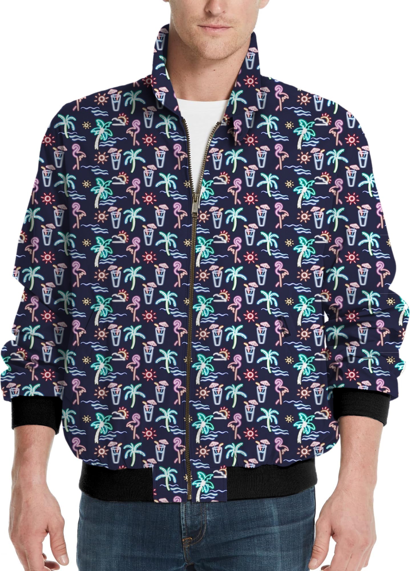 Neon Summer-Men's Golf Windbreaker Light Jacket