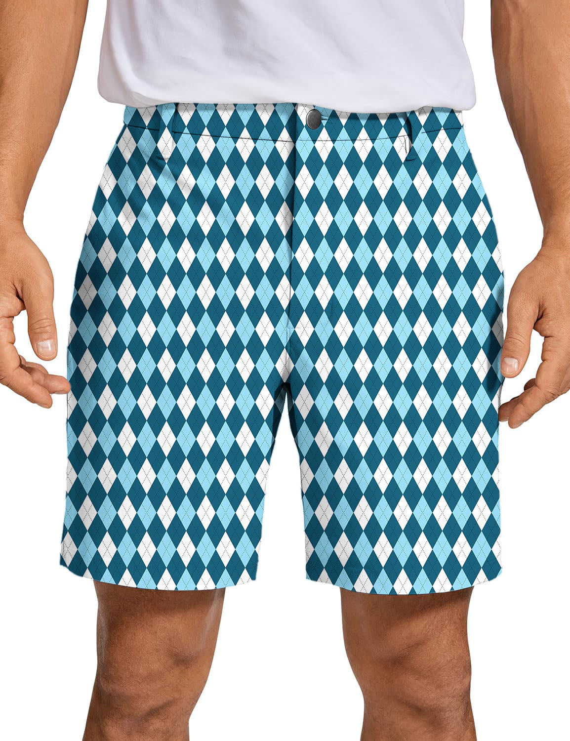 Men's diamond moderate blue Golf Shorts