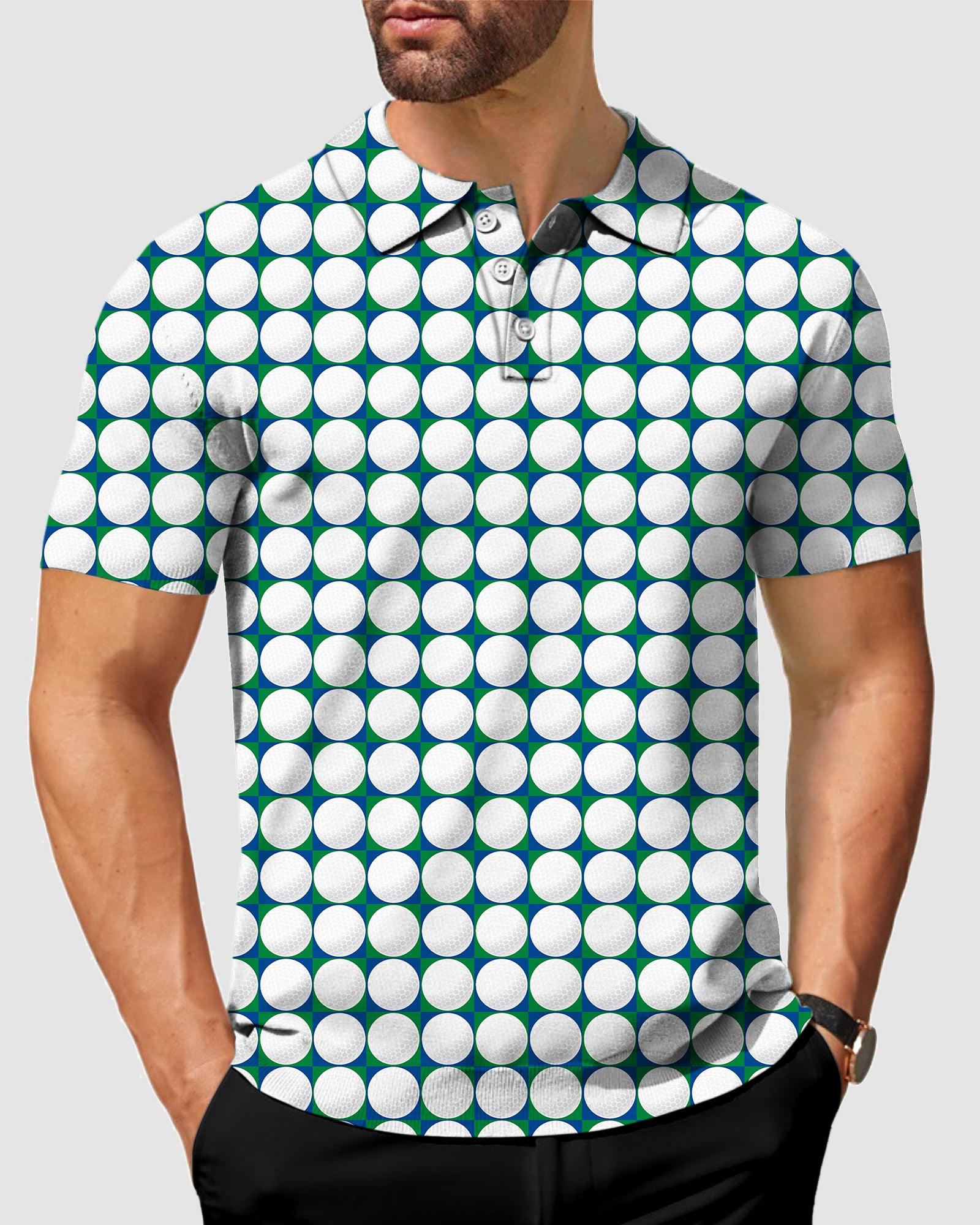 Men's golf ball golf polo