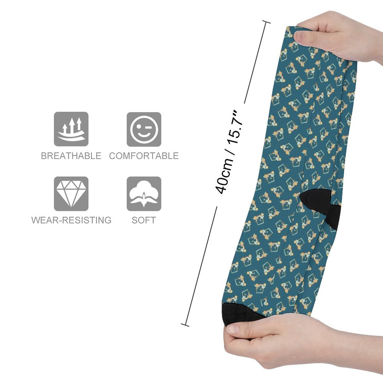 golf cart Prined socks Gifts for Men Women