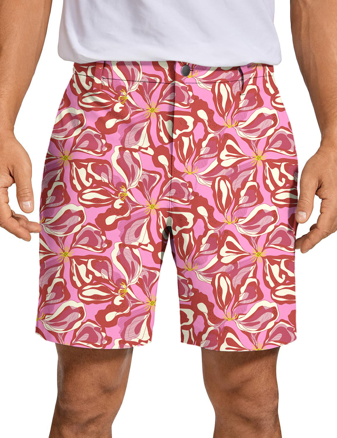 Men Sunset Blossom Golf Shorts
