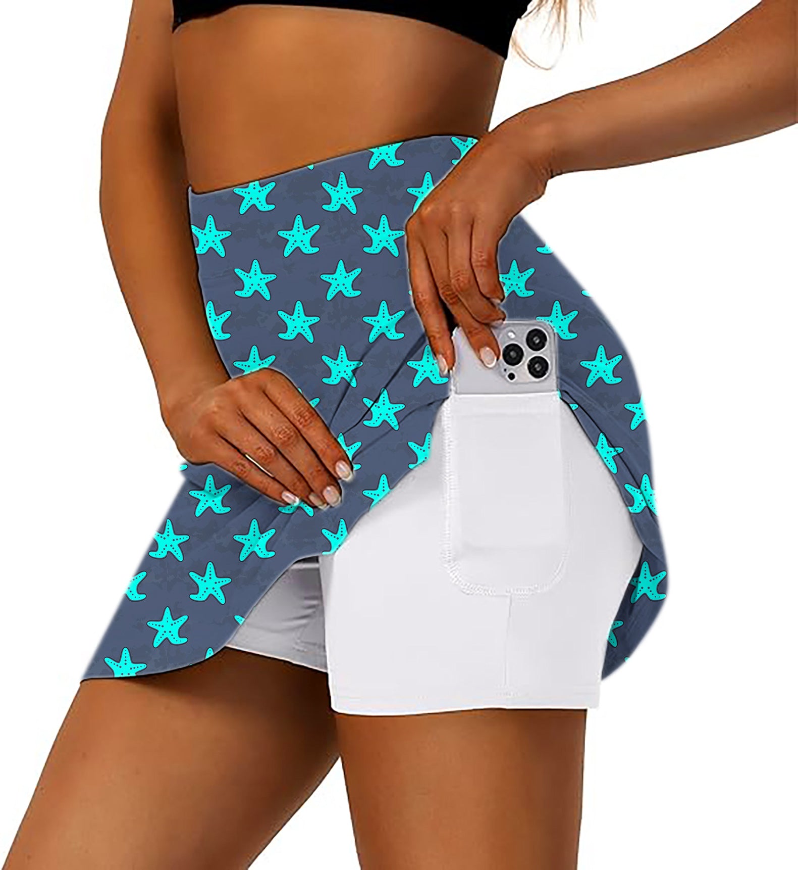 Star Player Women's Athletic Golf Skorts Flared Skirts