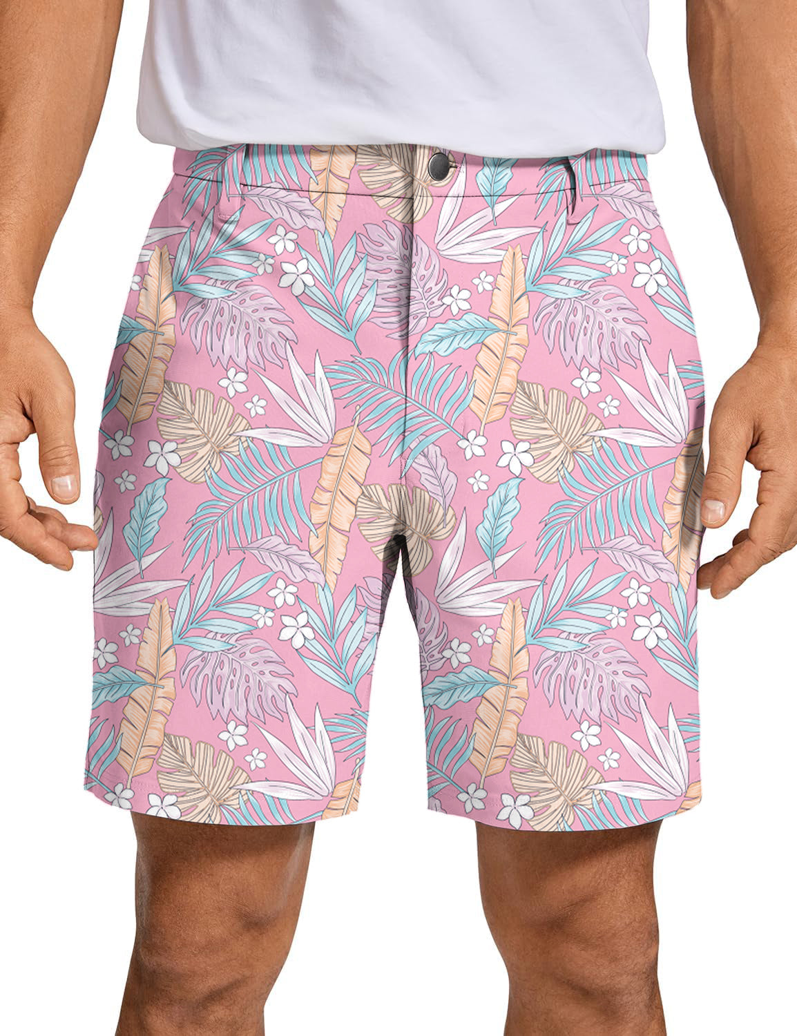 Men Feathered Paradise Golf Shorts