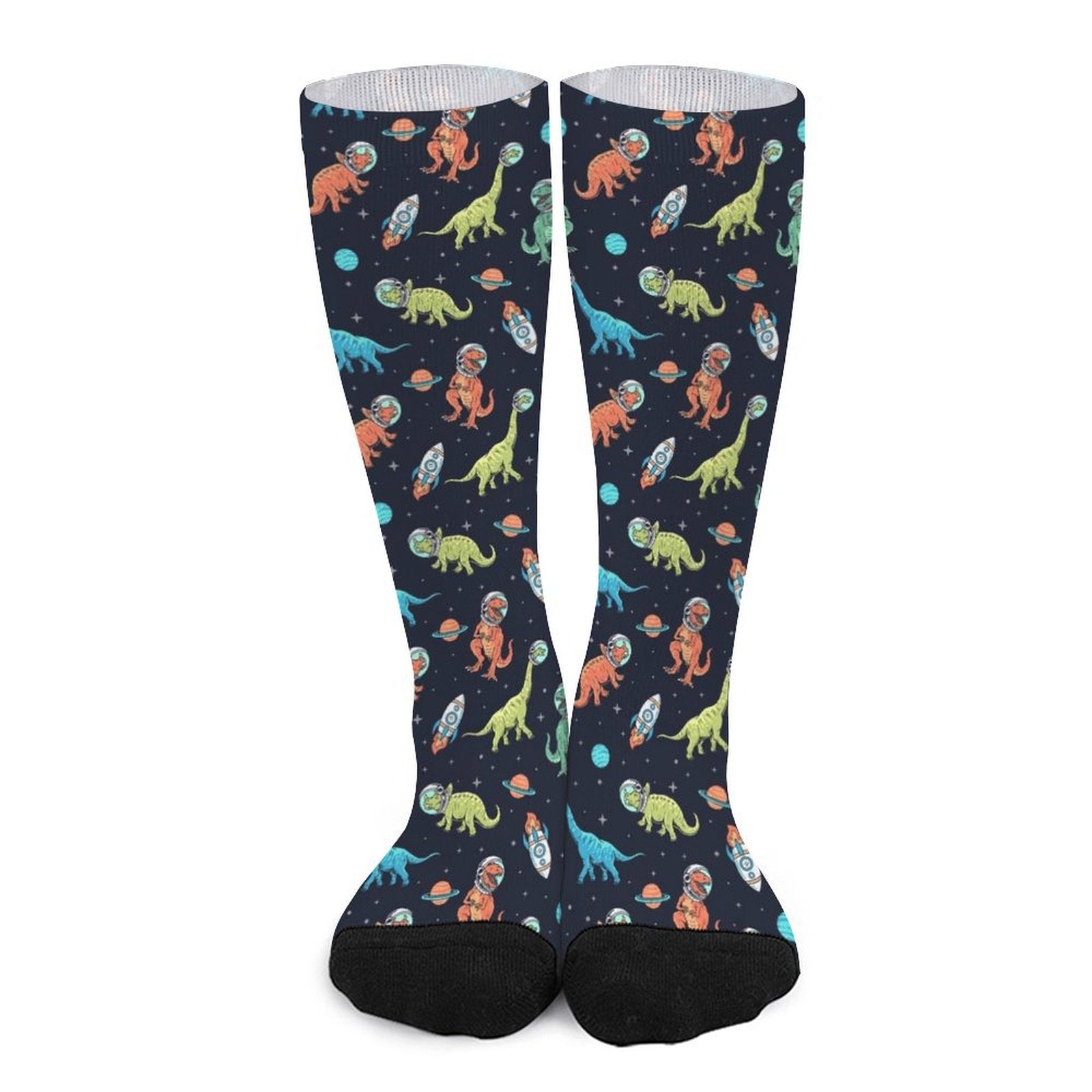 Space Dinosaur Prined socks Gifts for Men Women