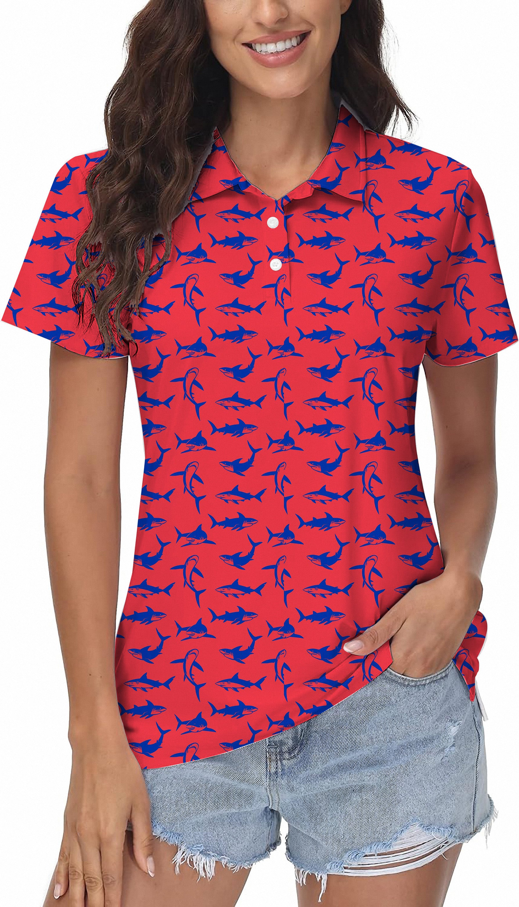 Underwater Frenzy Women's Golf Polo