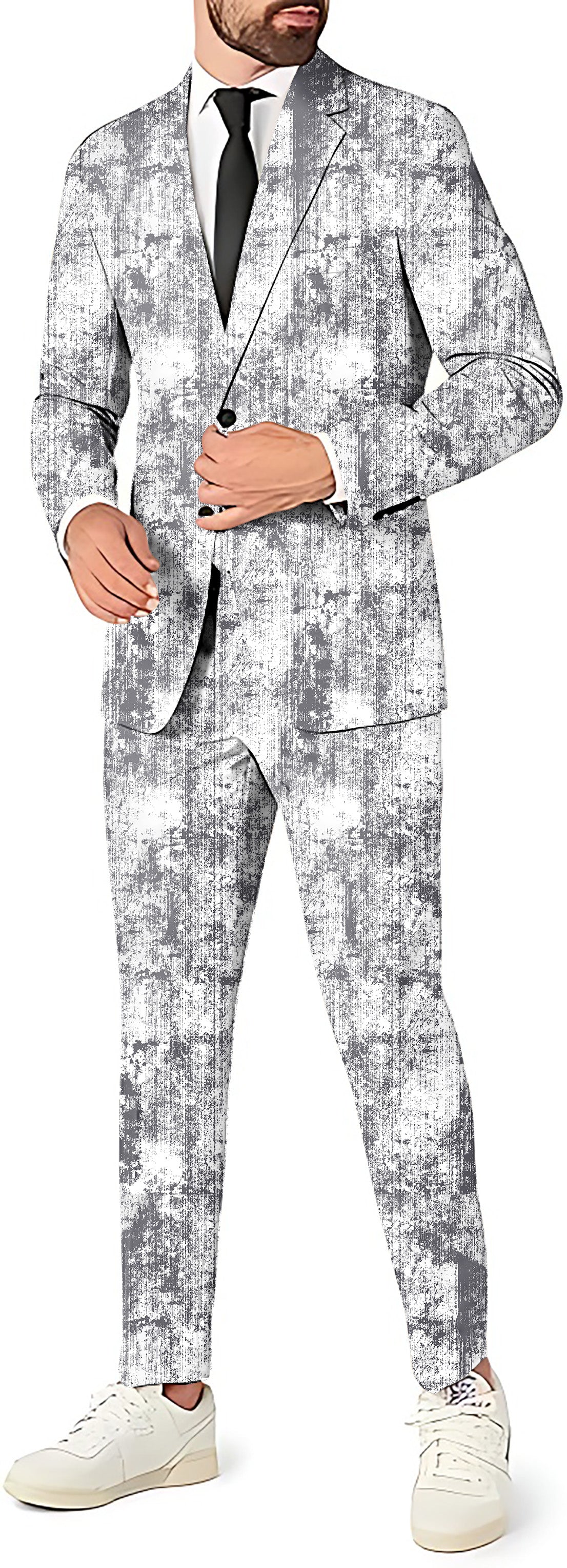 Gray Line Lmpression Men's Party Costumes-Theme Party 2 or 3pcs Suit set-Blazer Pants & Vest