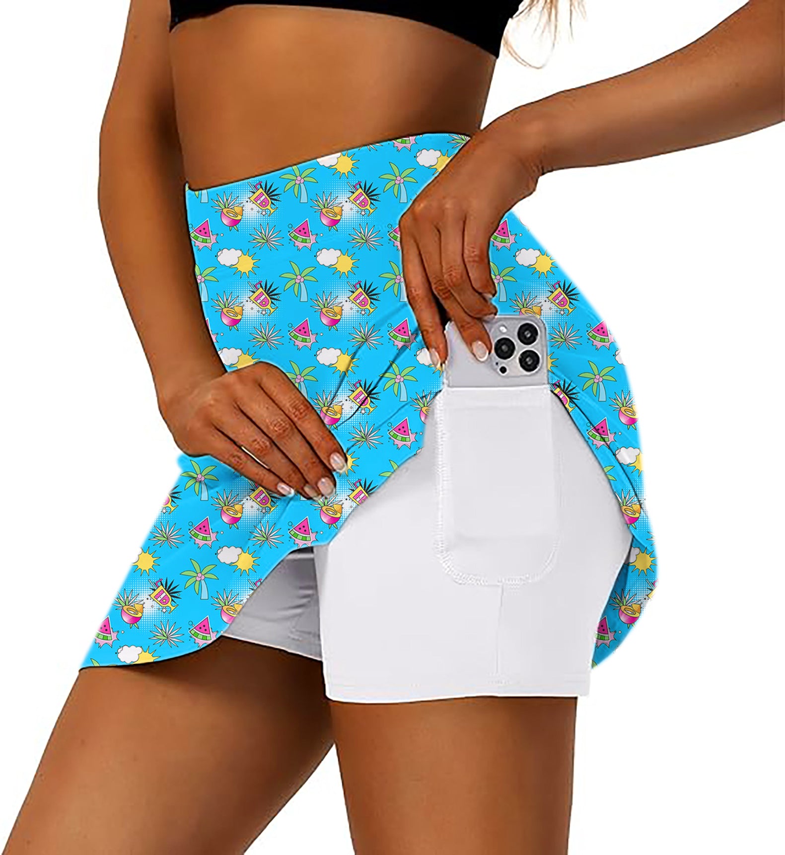 Women's Perfect Summer Golf Skirts Inner Shorts Pocket