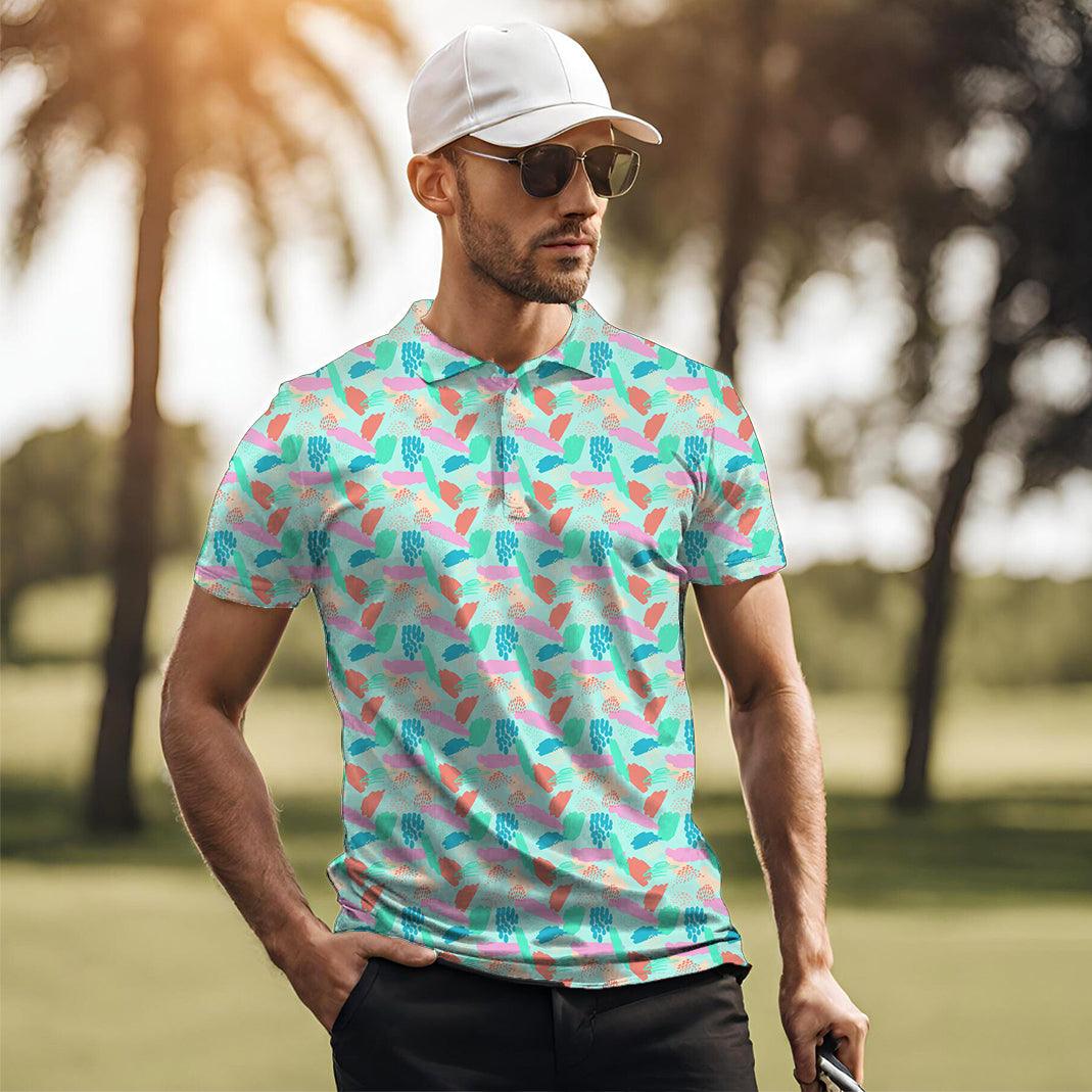 Men's Graffiti golf polo