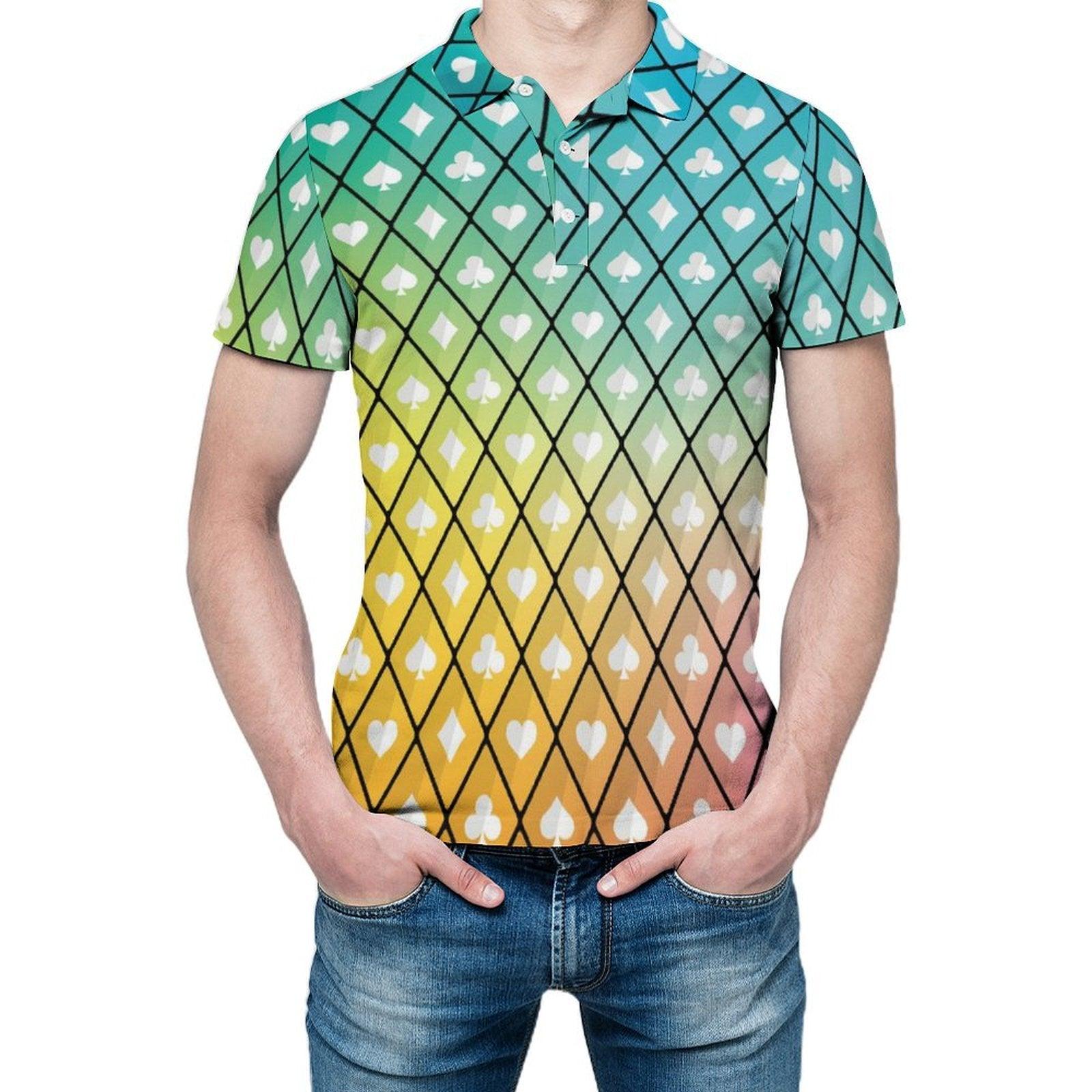 Poker and Casino Men's golf polo