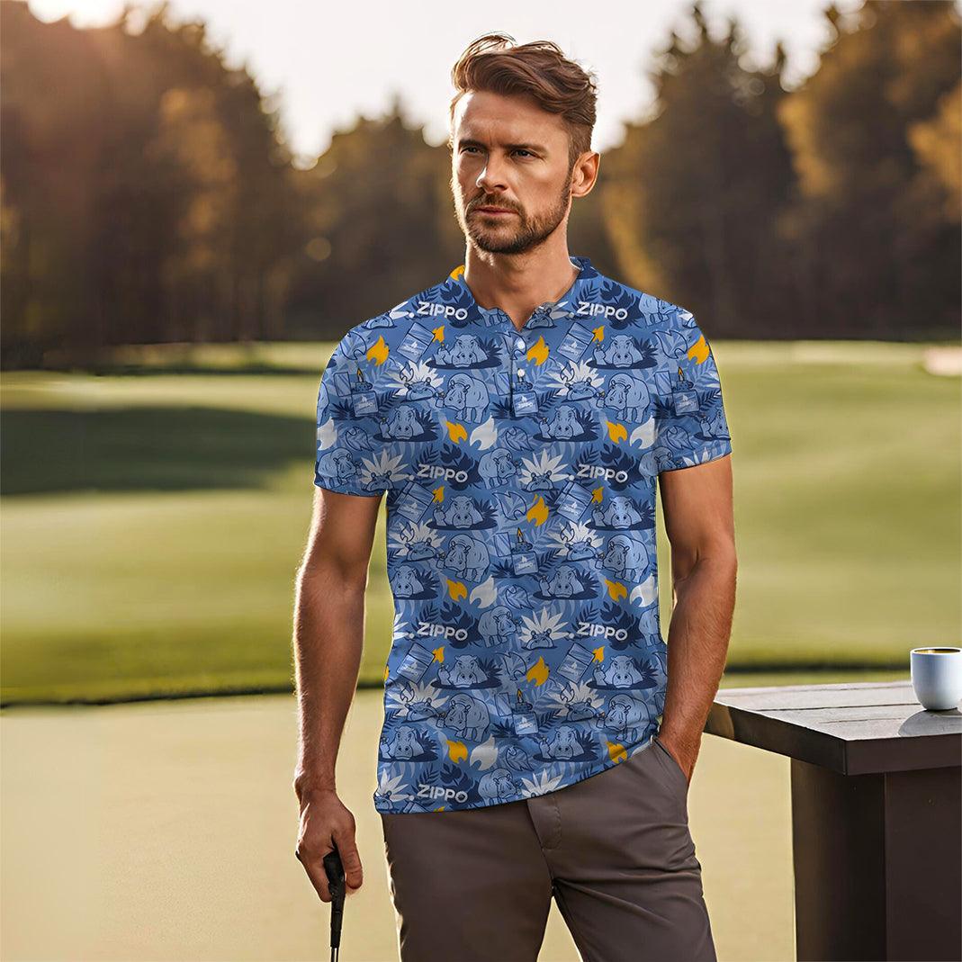 Men's Zippo Rhinoceros golf polo