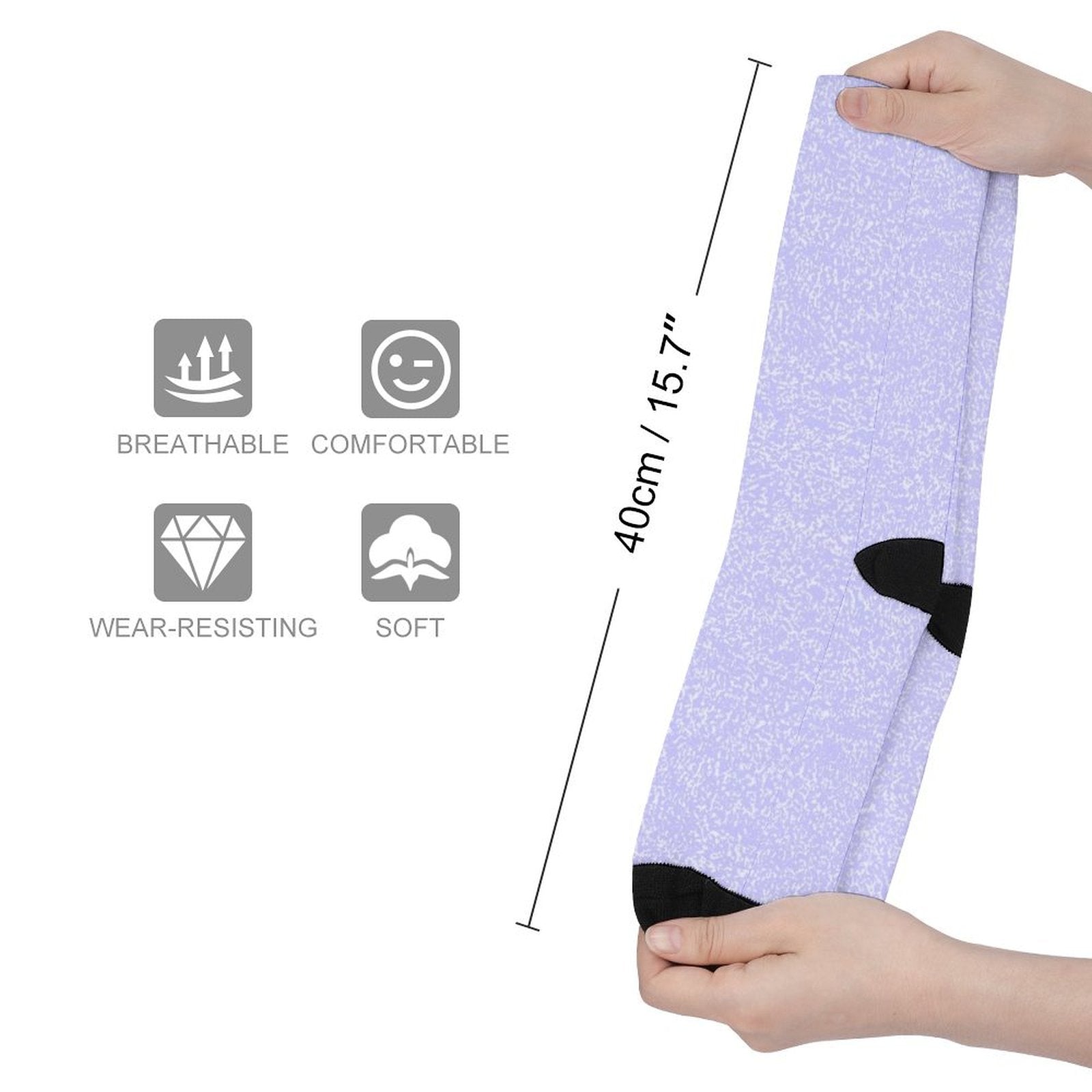 Lavender Links Prined socks Gifts for Men Women