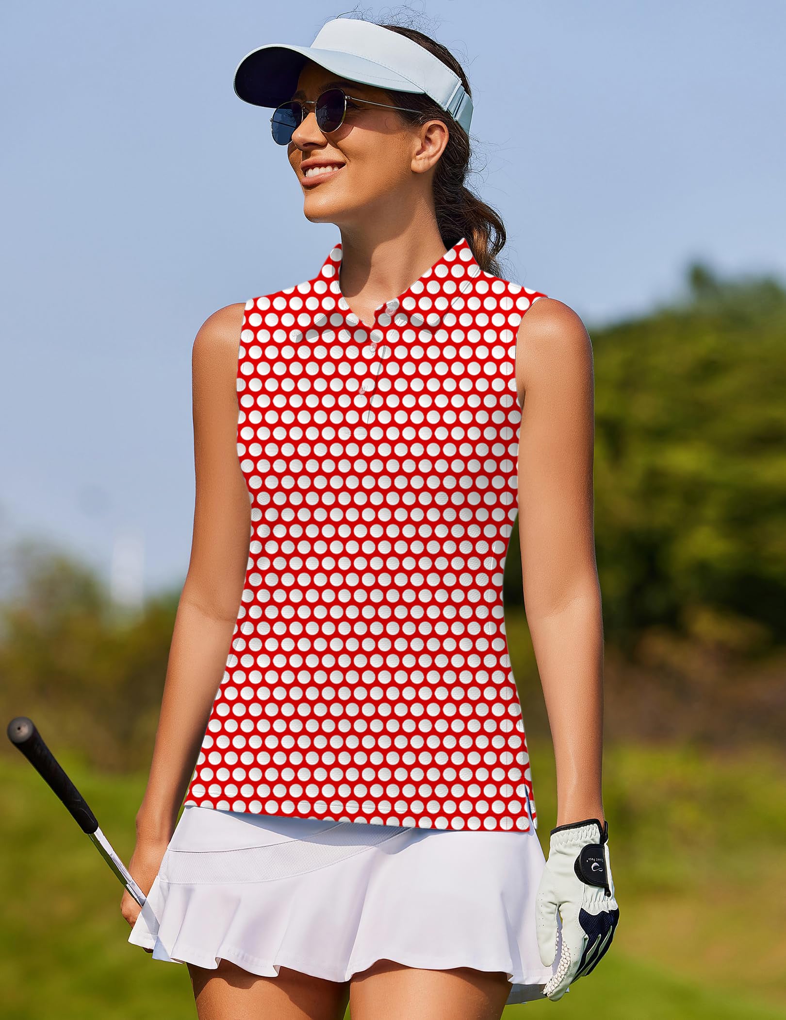 golf ball Women's golf Sleeveless shirt