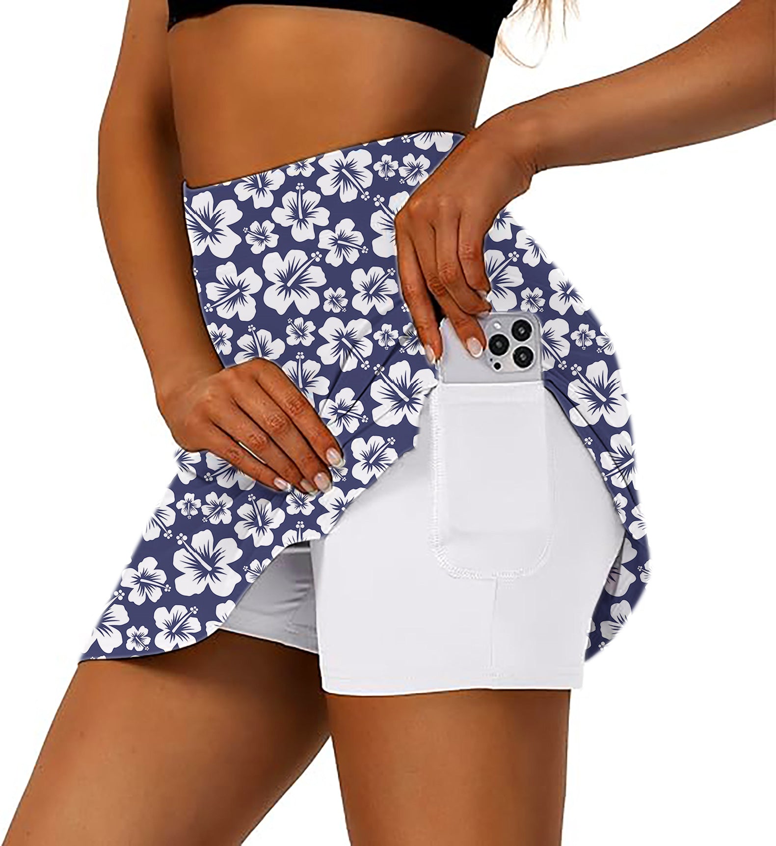 Summer Daisy Women's Athletic Golf Skorts Flared Skirts