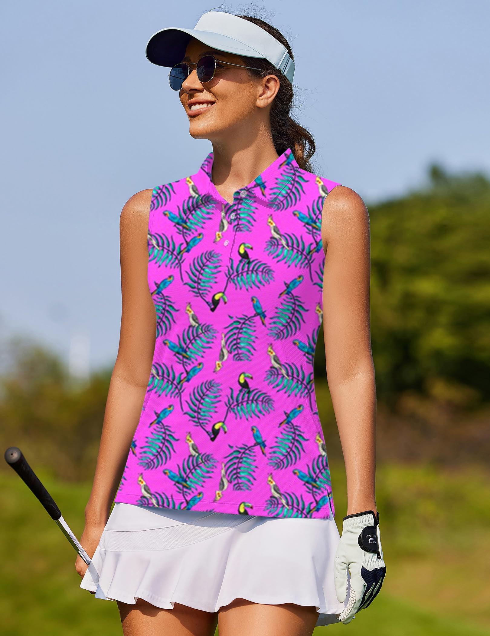 Tropical Oasis Women's golf Sleeveless shirt