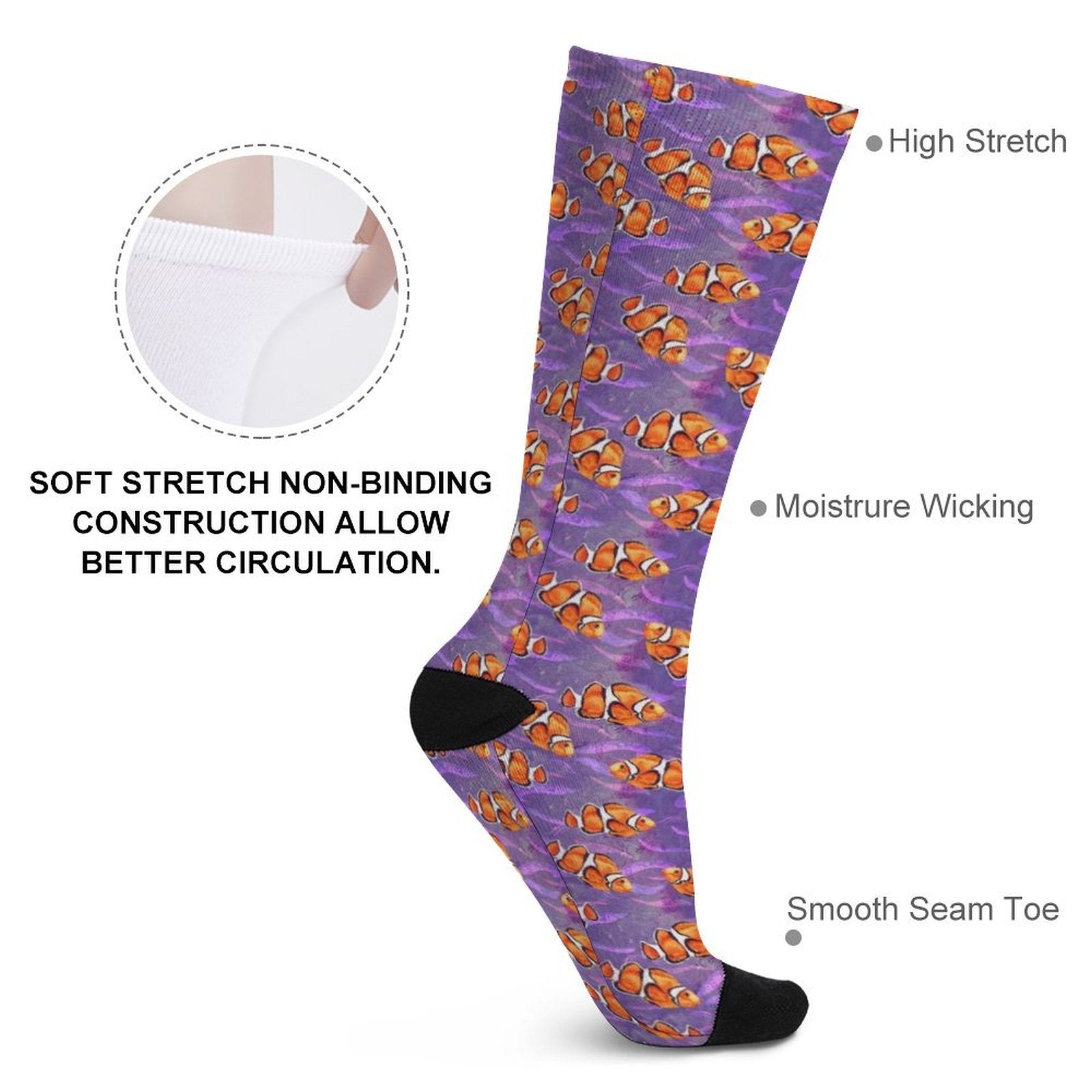 Nemo fis Prined socks Gifts for Men Women