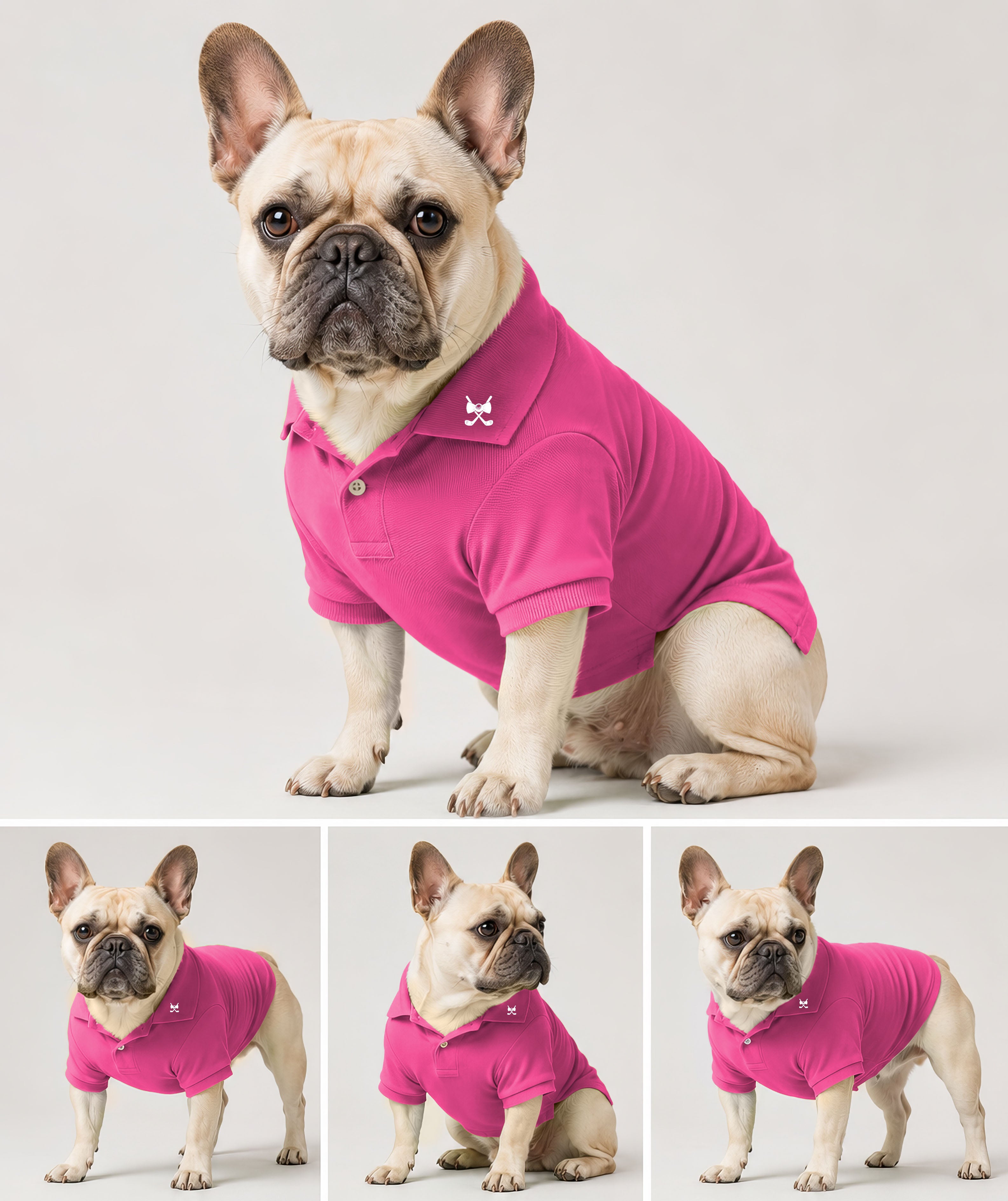 Dog's pure fuchsia Golf Polo