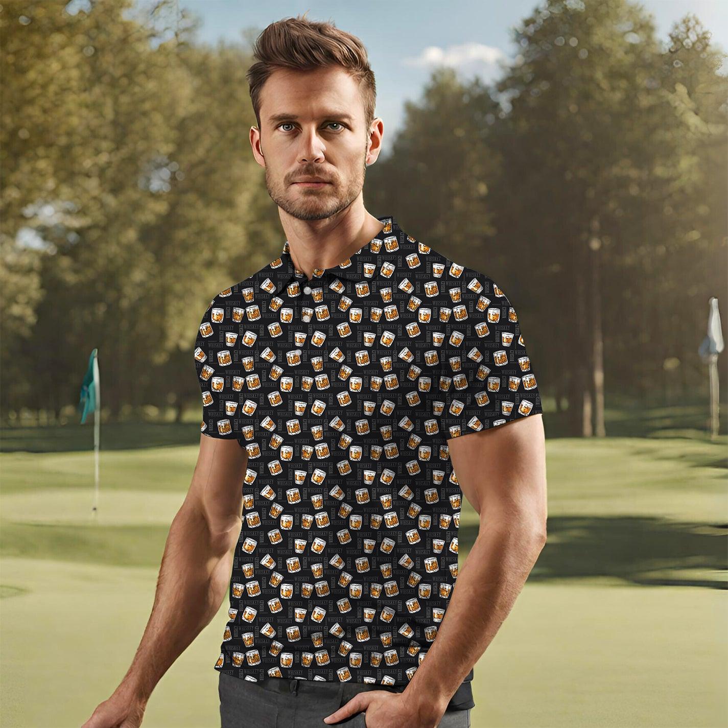 Men Whiskey Golf Party All Bodies Golf Polo