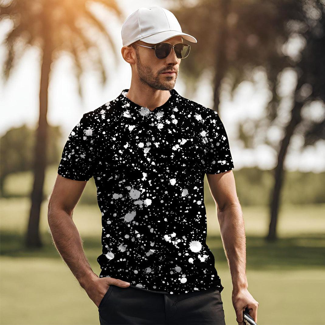 Men's ZEBRA SPLATTER golf polo