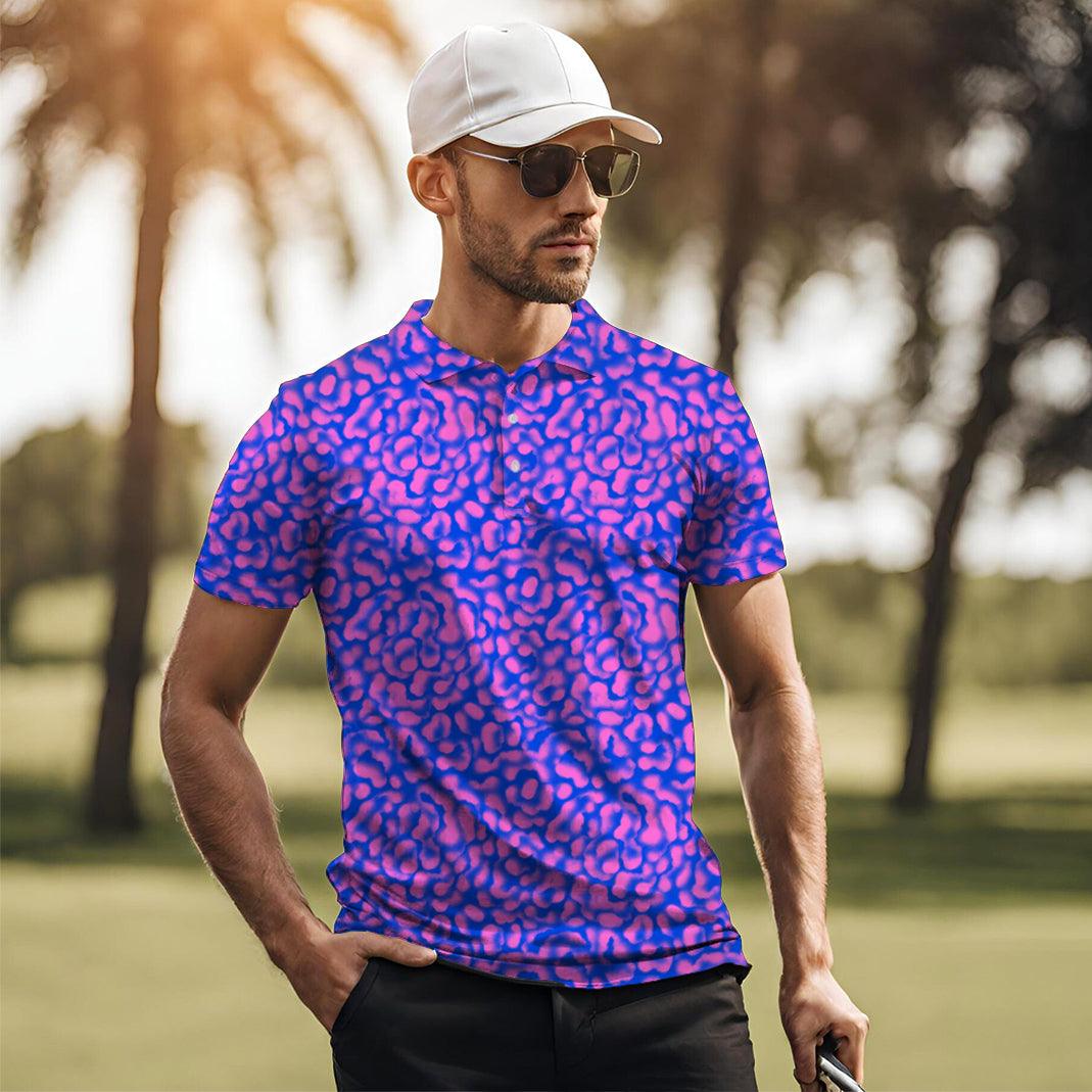 Space Aura-Men's golf polo