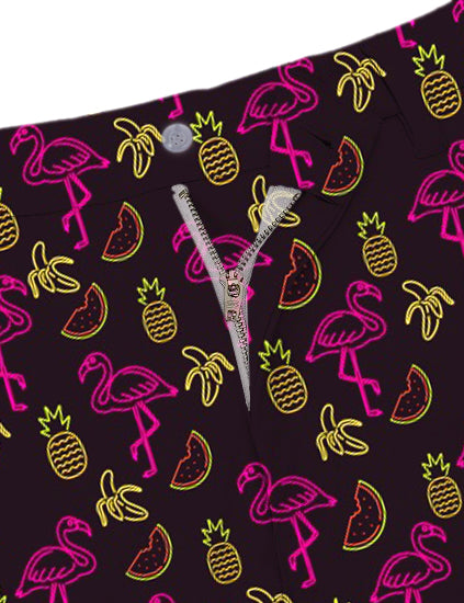 Men Neon Light Nonsense Golf Shorts