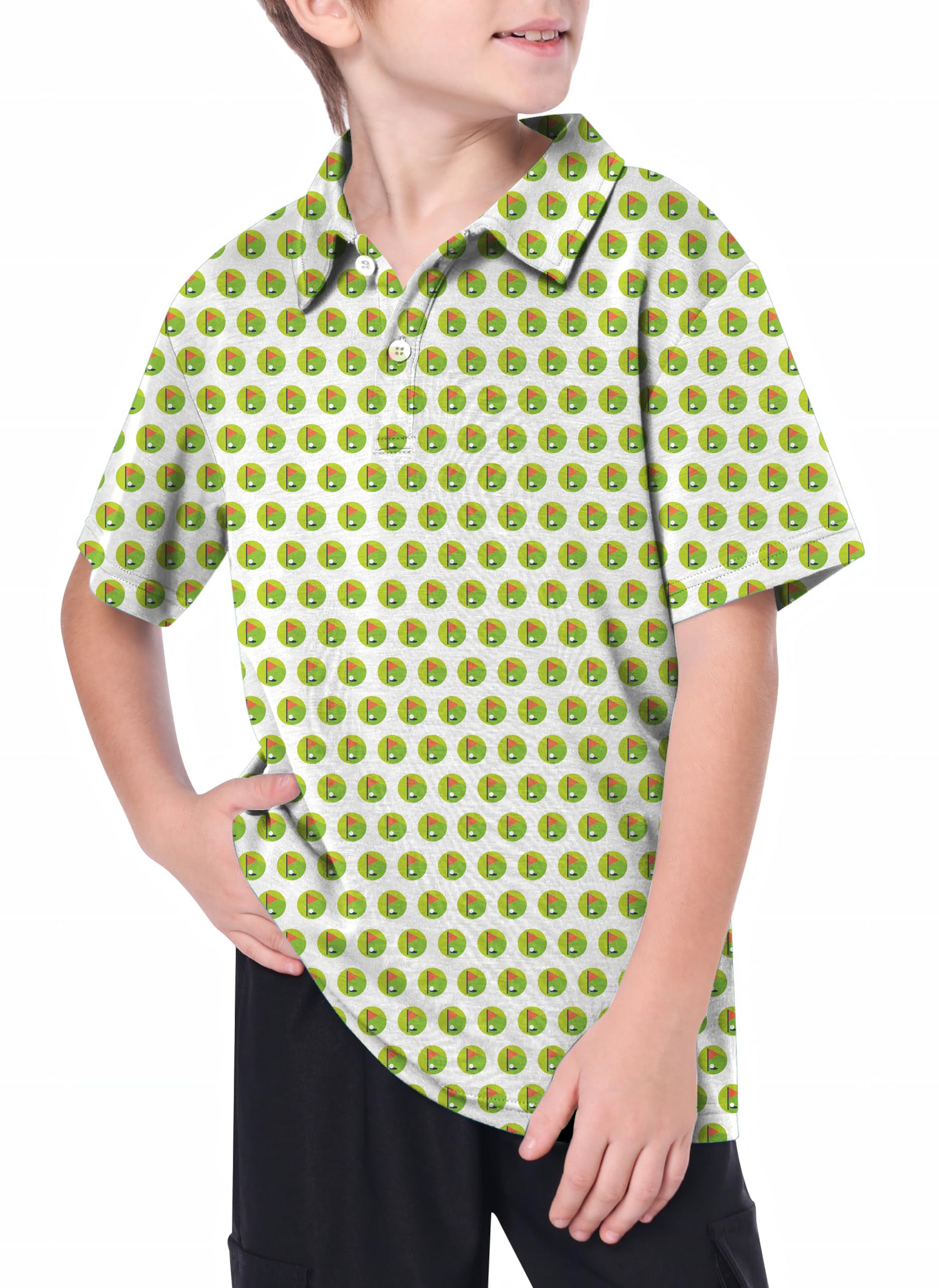 Youth Golf hole flag Golf Polo