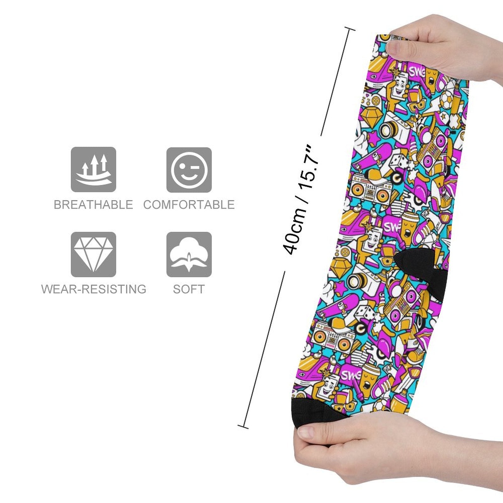 Tops The Boys Trip Prined socks Gifts for Men Women