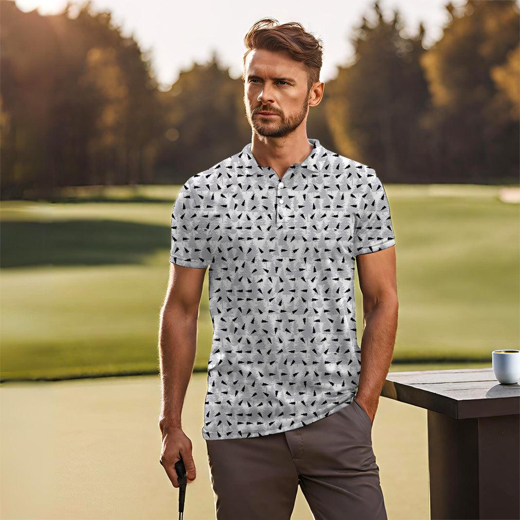 Men's pine golf polo