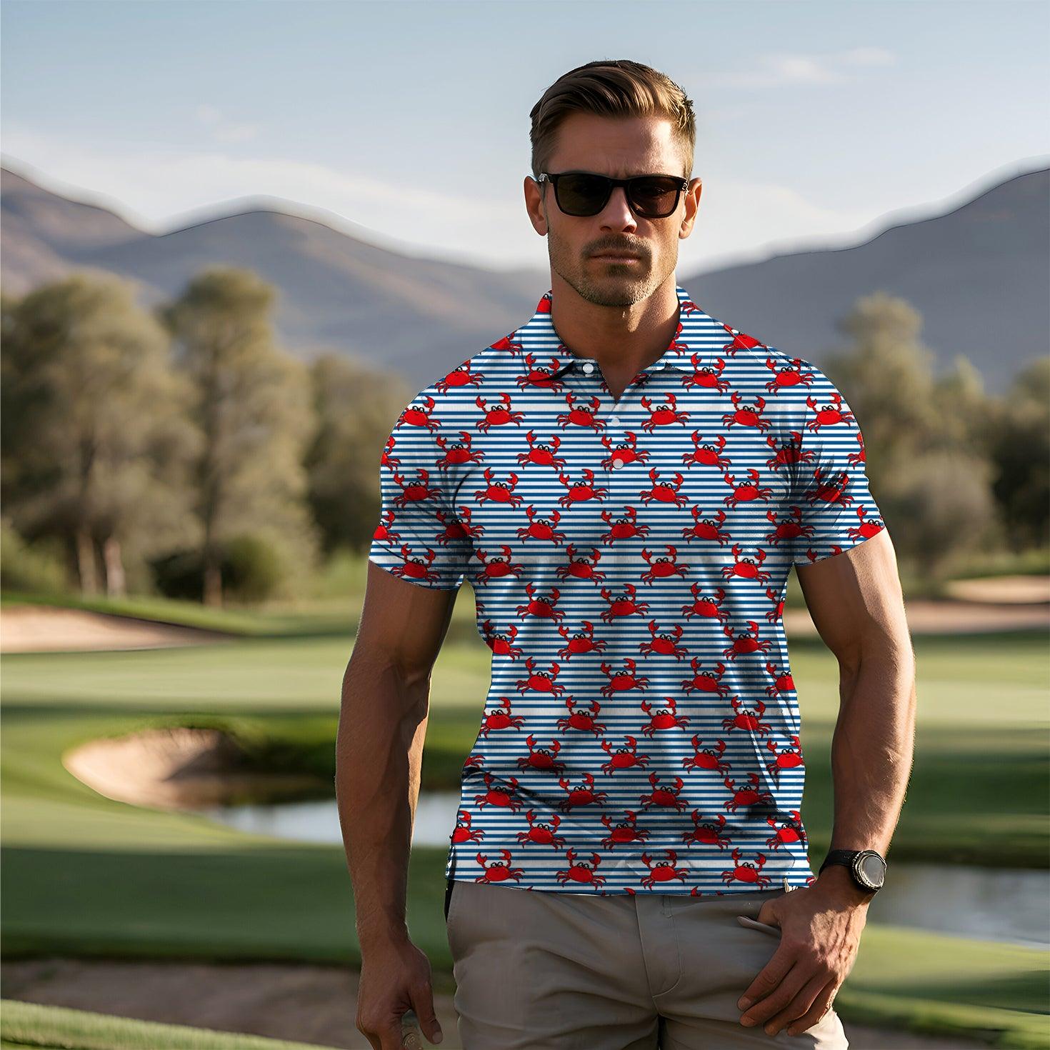 Men's golf crab polo