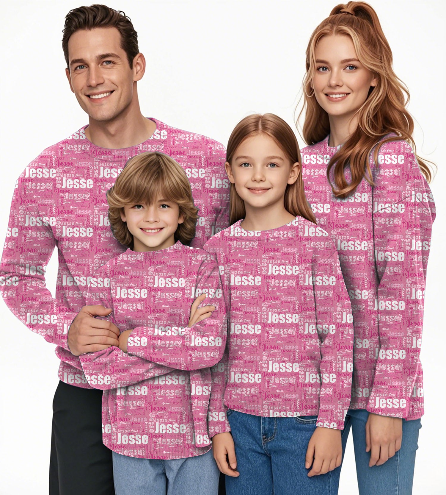 Custom name mulberry Crewneck Pullover Ugly Sweater Men Women boy girl family