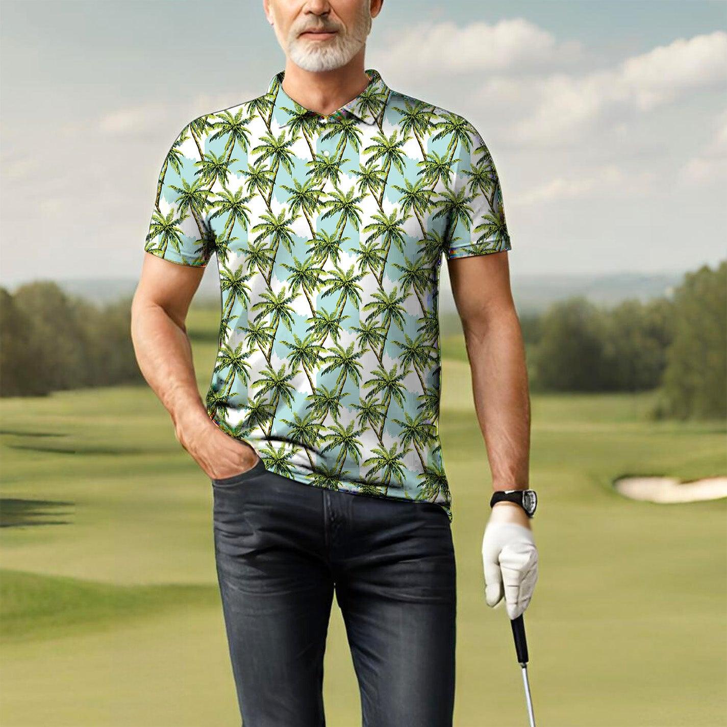 Palm tree mensgolf Polo