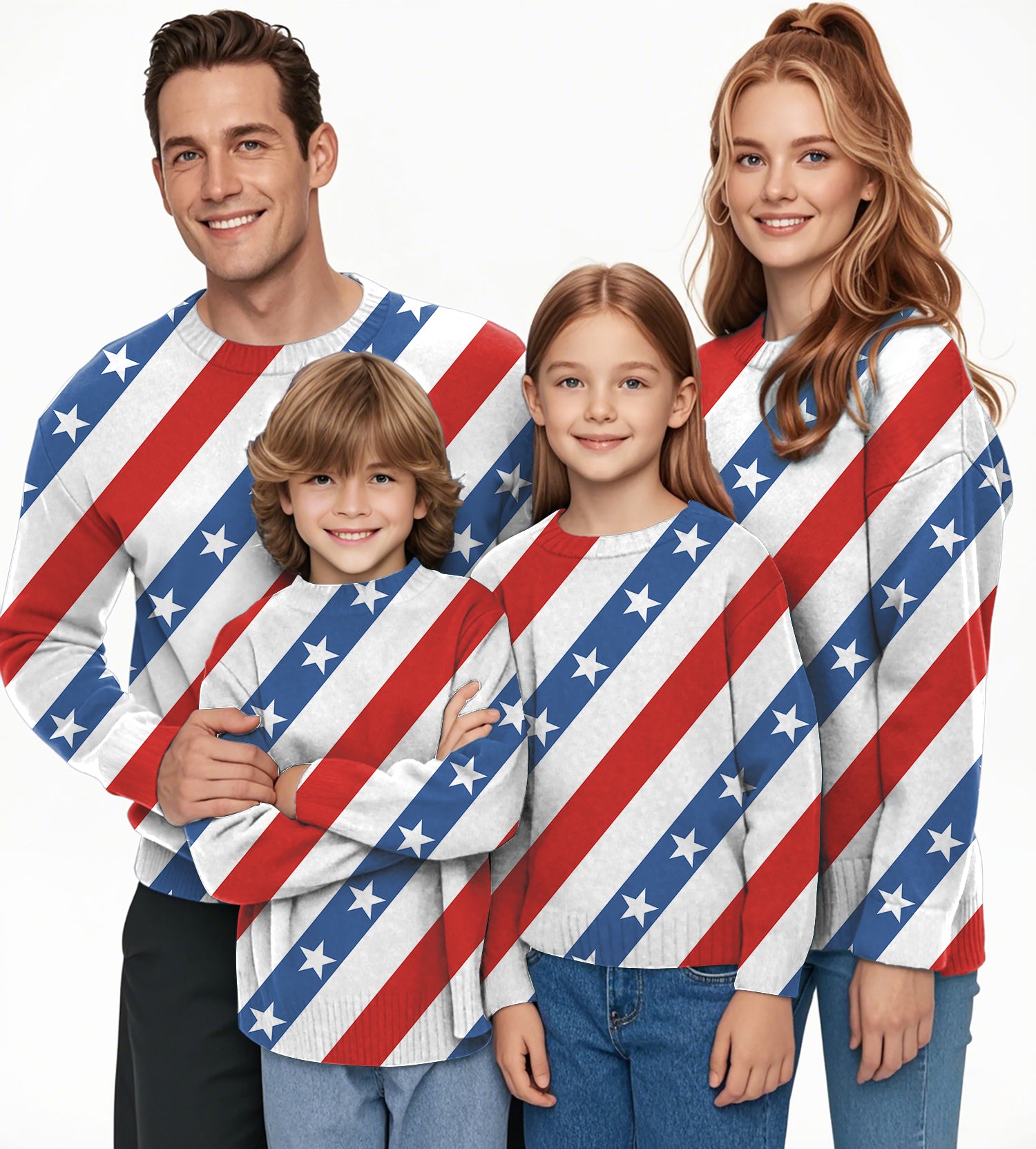 American President Day Crewneck Pullover Ugly Sweater Men Women boy girl family