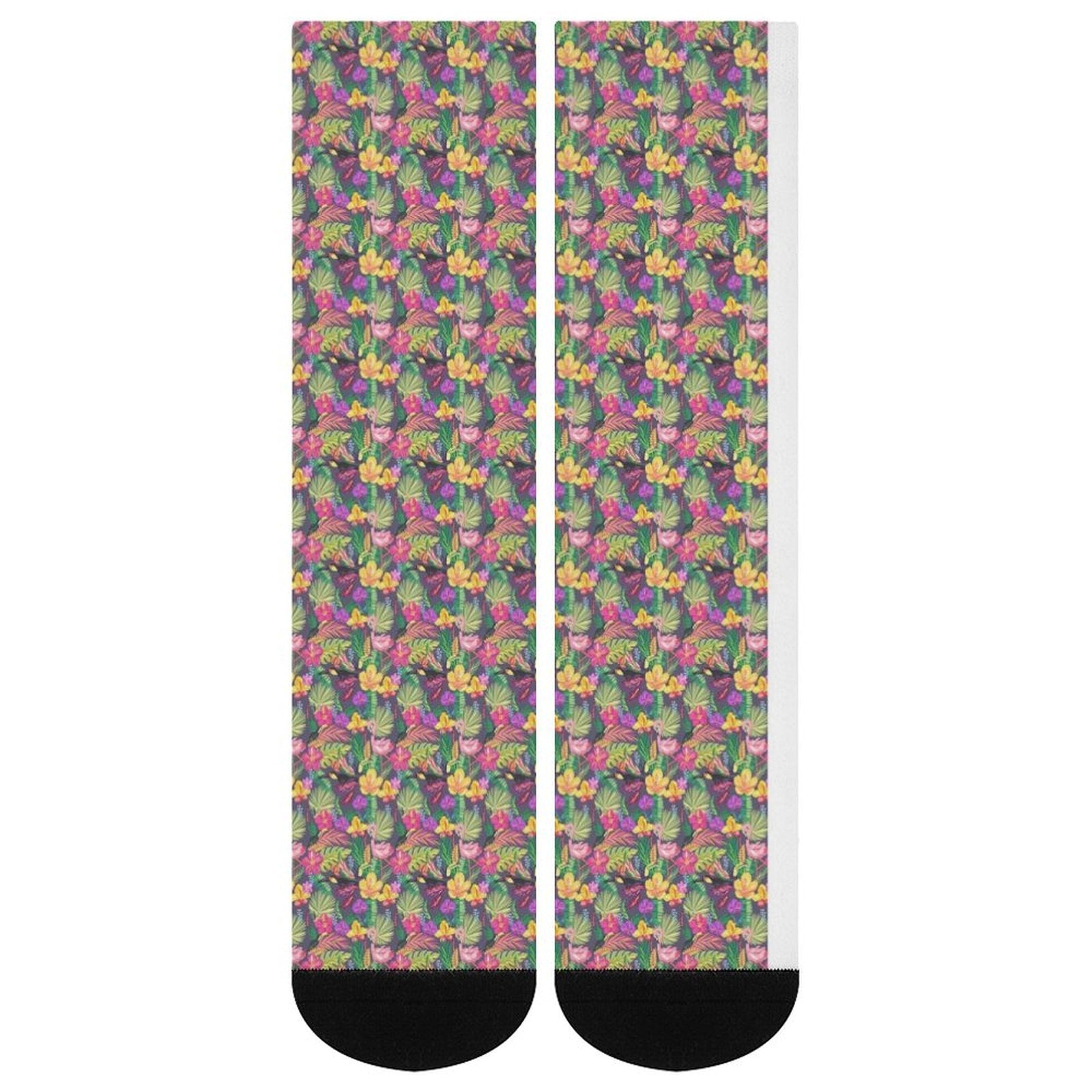 Hand drawn flamingo Prined socks Gifts for Men Women