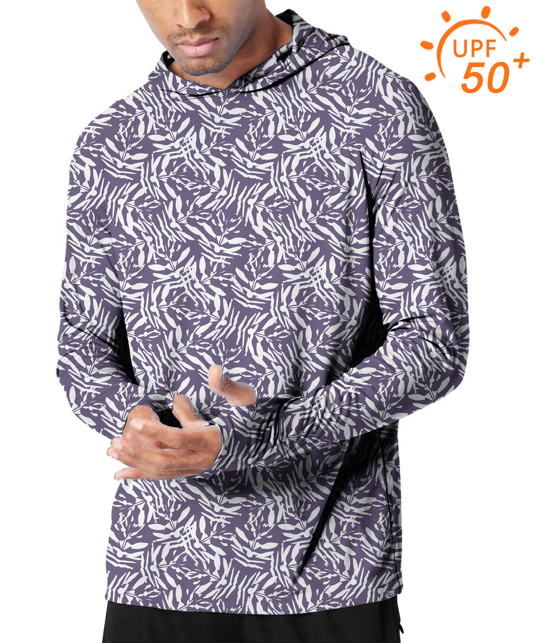 Men's Outdoor abstract Navy Golf Sun Protection Slim Fit  hoodies