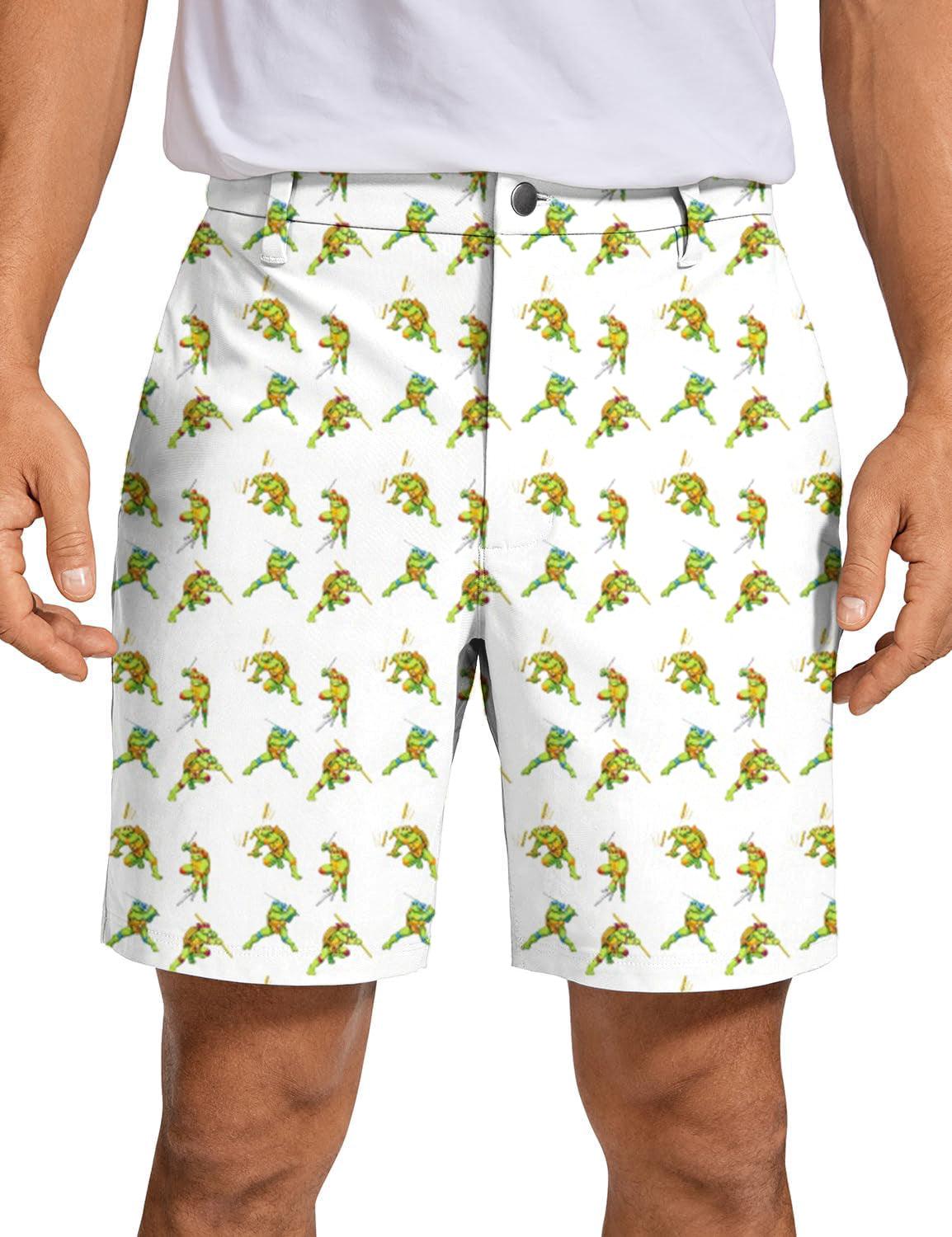 Men TMNT COWABUNGA CLASSIC 8-BIT Golf Shorts