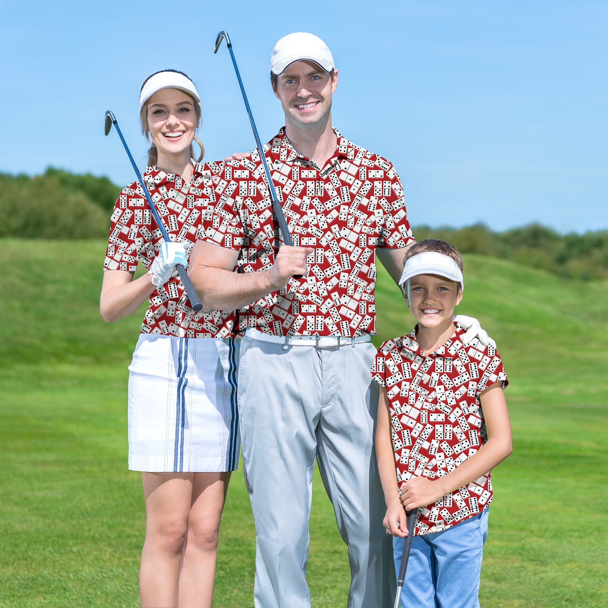 Golf Polo Family set DOMINOS GAMB