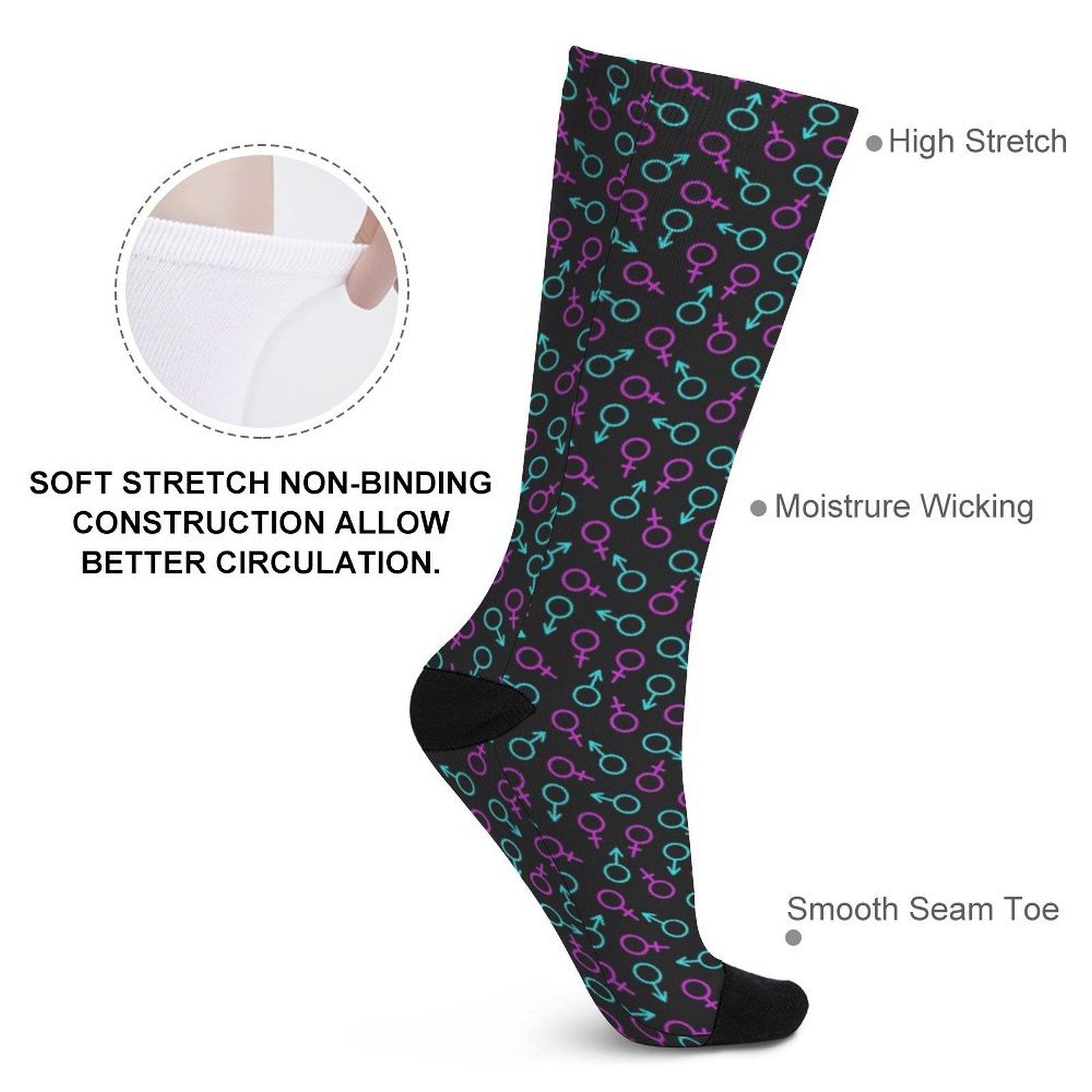 Gender Prined socks Gifts for Men Women