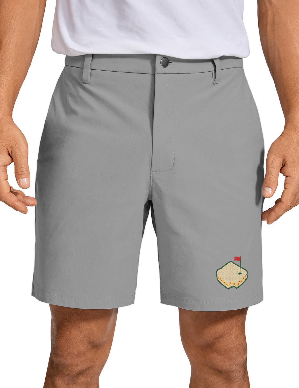 Cheese Sandwich Embroidery Golf men's short